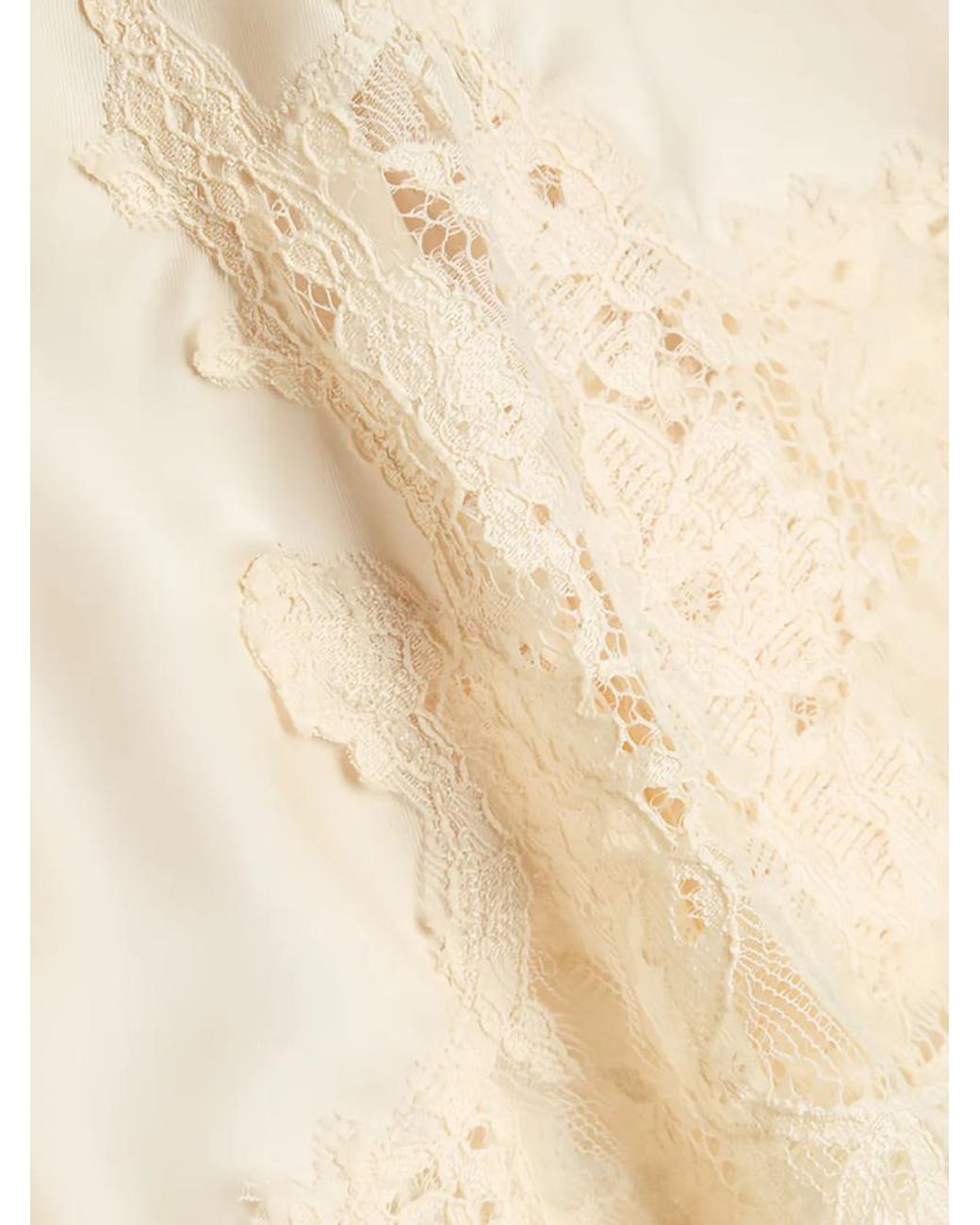 Reformation White Lace Trim Shorts
