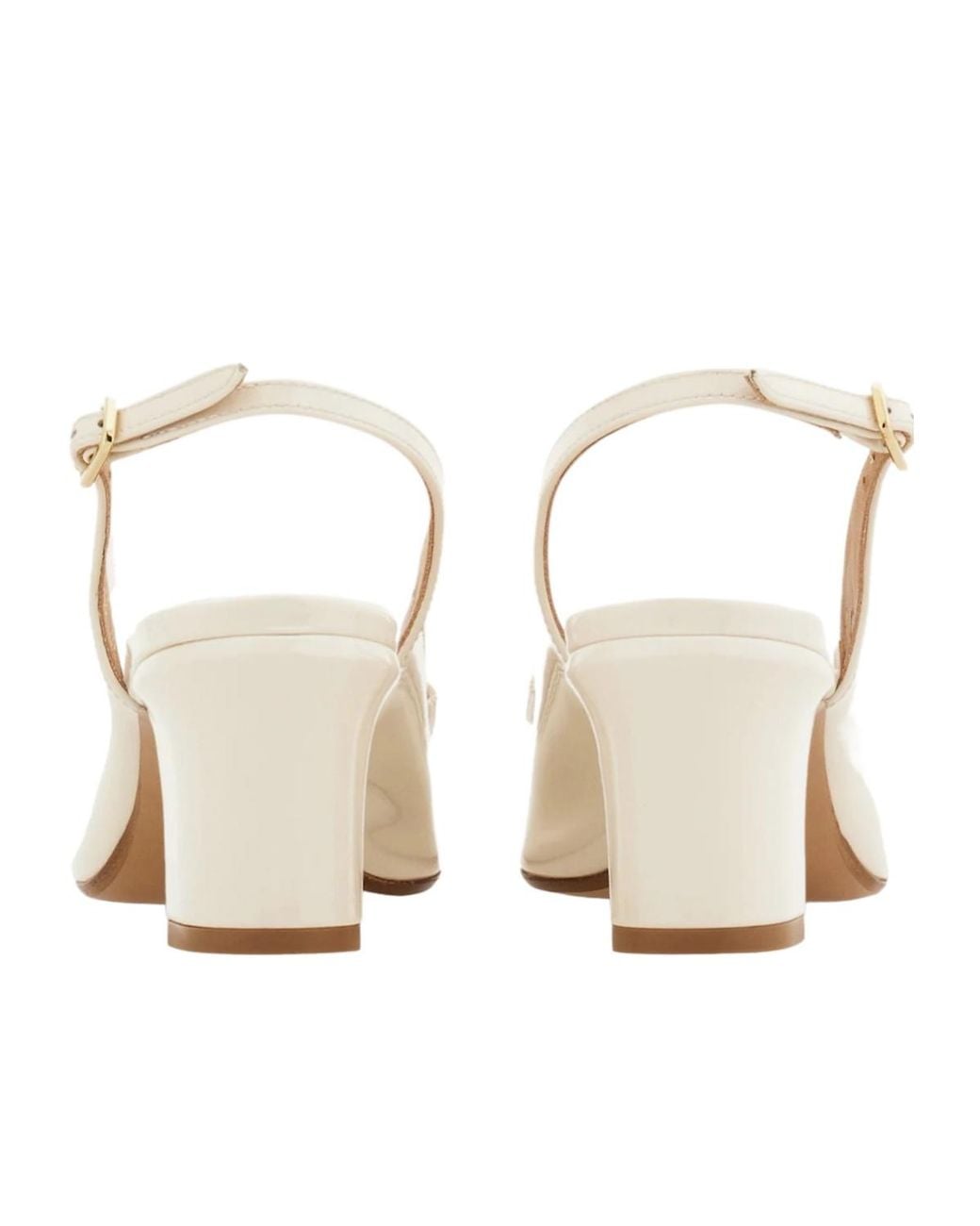Ferragamo White Vara Bow Slingback Pump