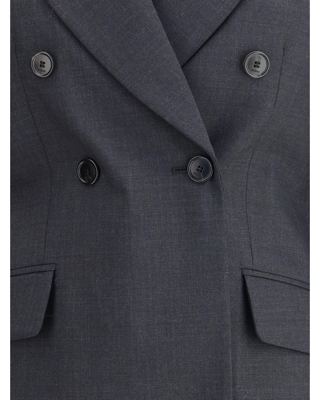Gucci Black Double Breasted Jacket