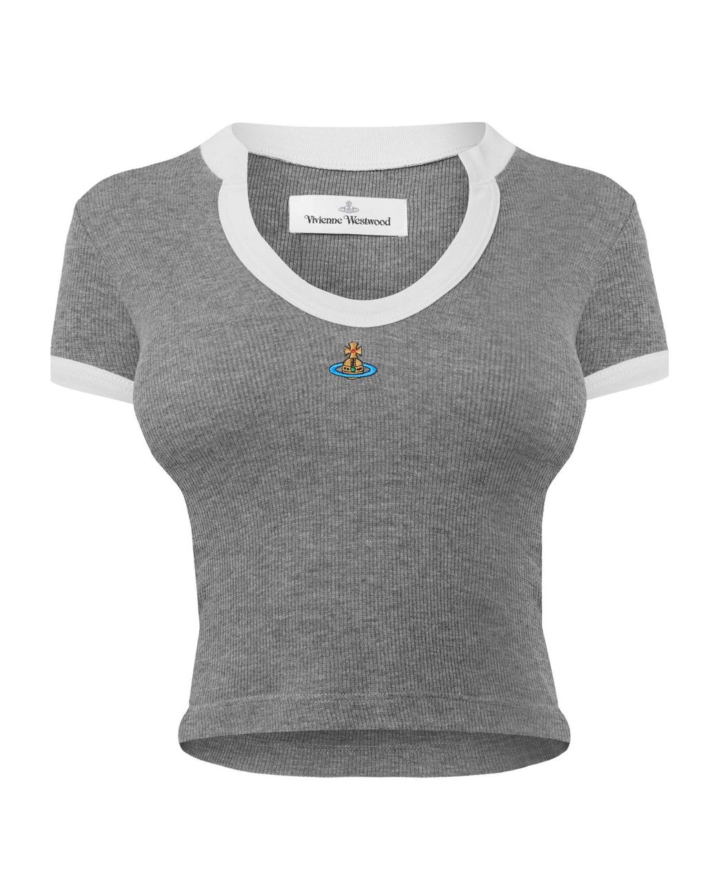 Vivienne Westwood Gray Solid Color Top