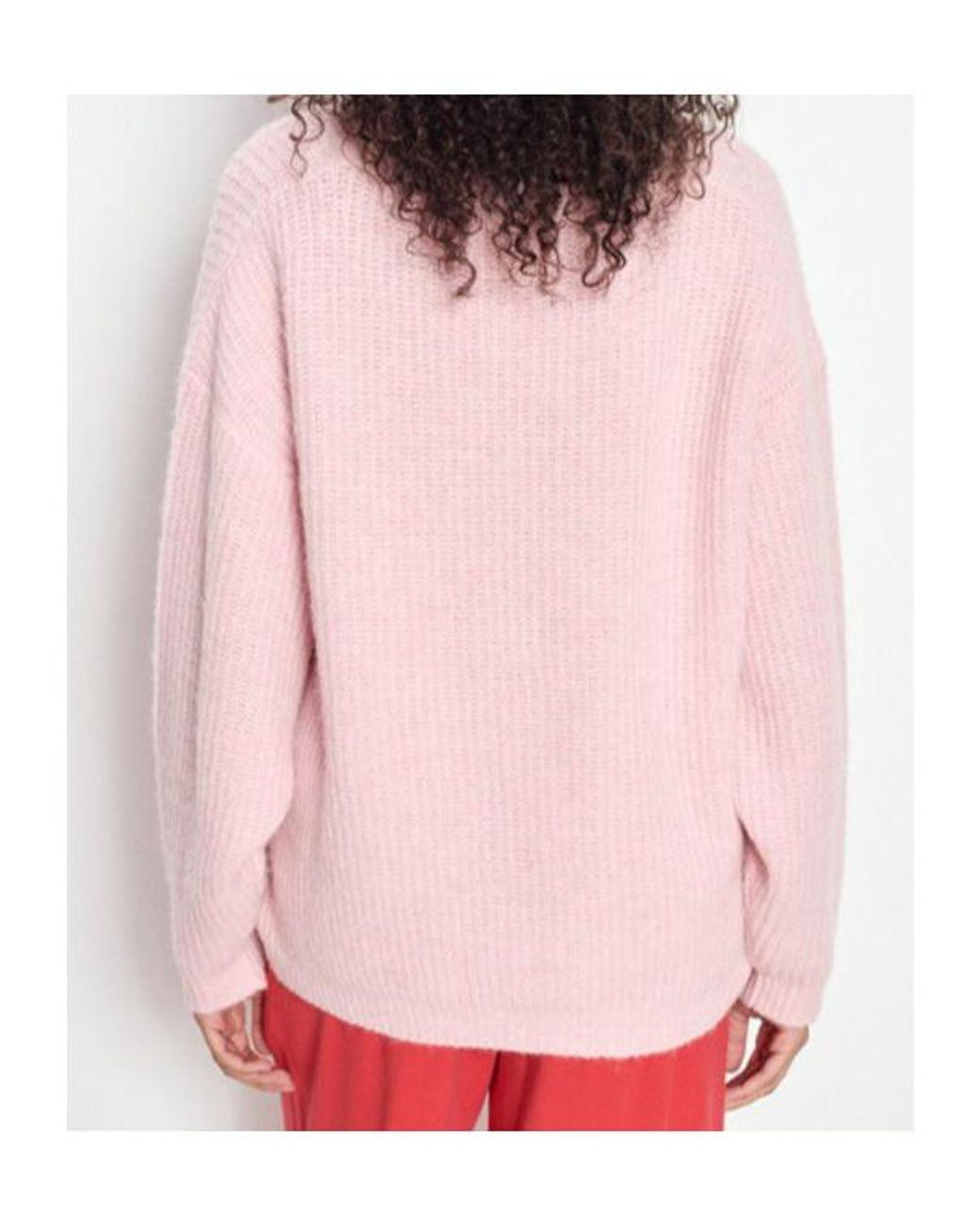 American Vintage Pink Long-Sleeved Cardigan