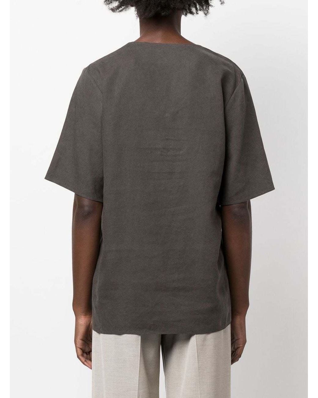 Low Classic Black Scoop-Neck Short-Sleeve T-Shirt