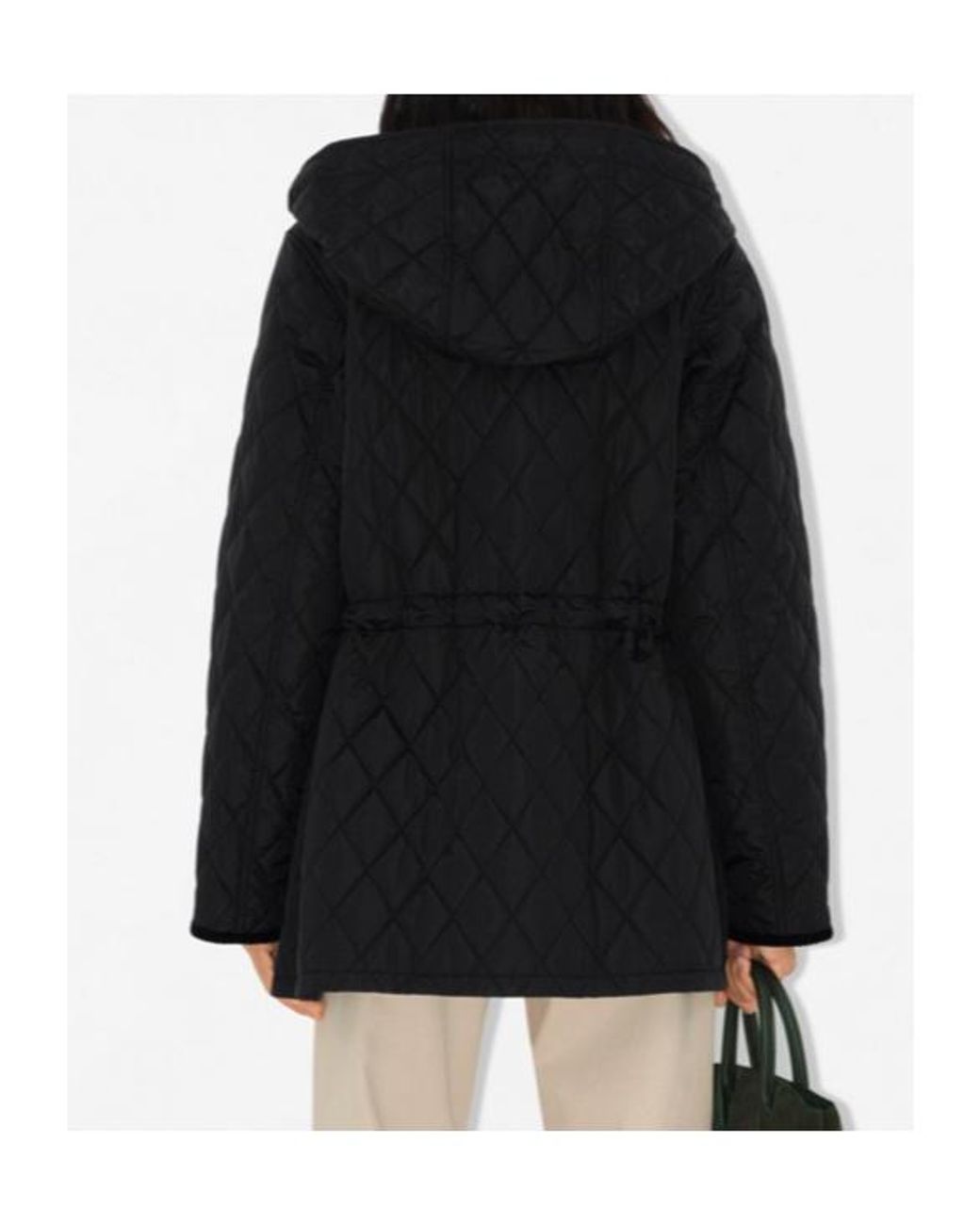 Burberry Black Devon Quilted Hooded Parka
