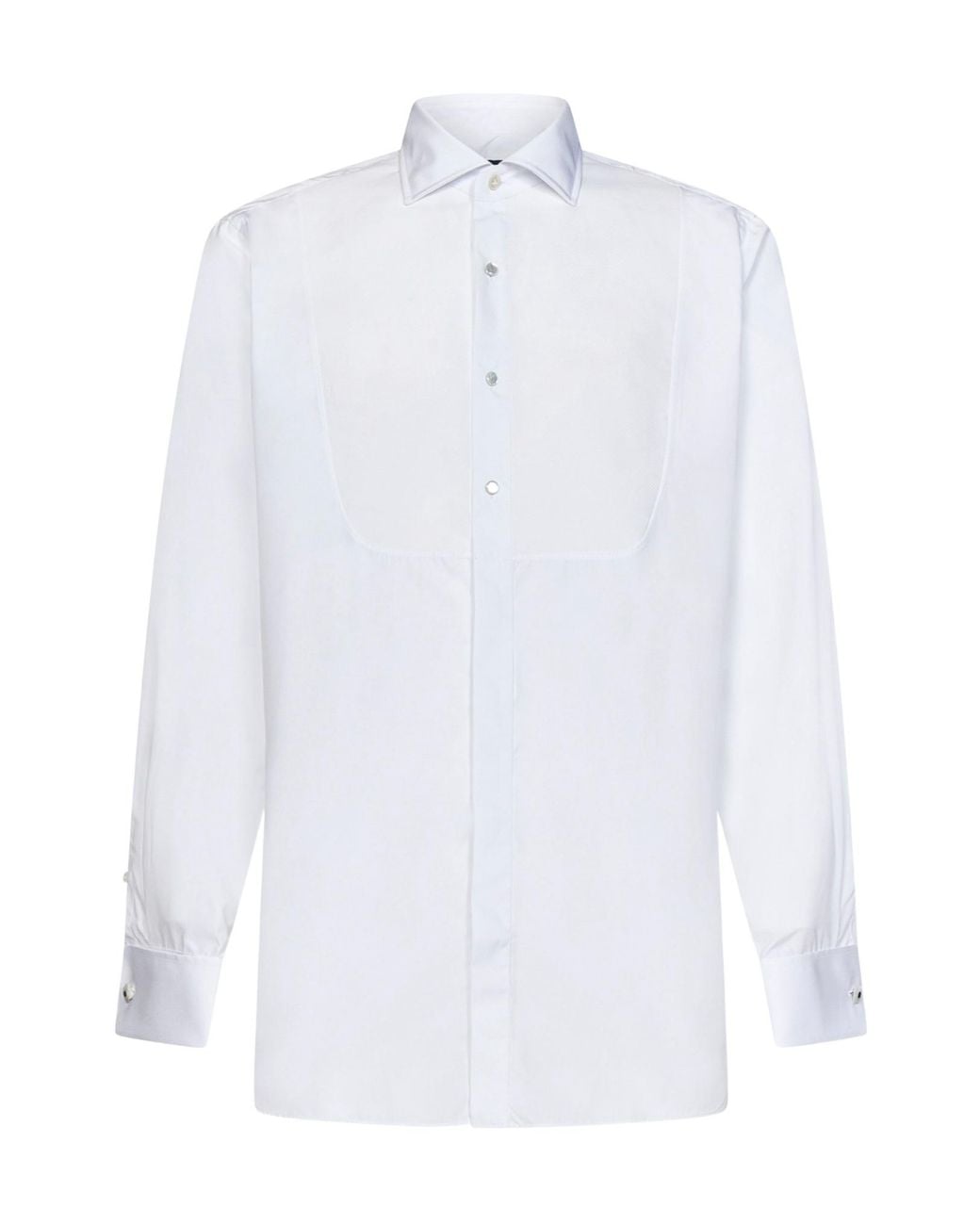 Lardini White Long Sleeve Buttoned Shirt for men
