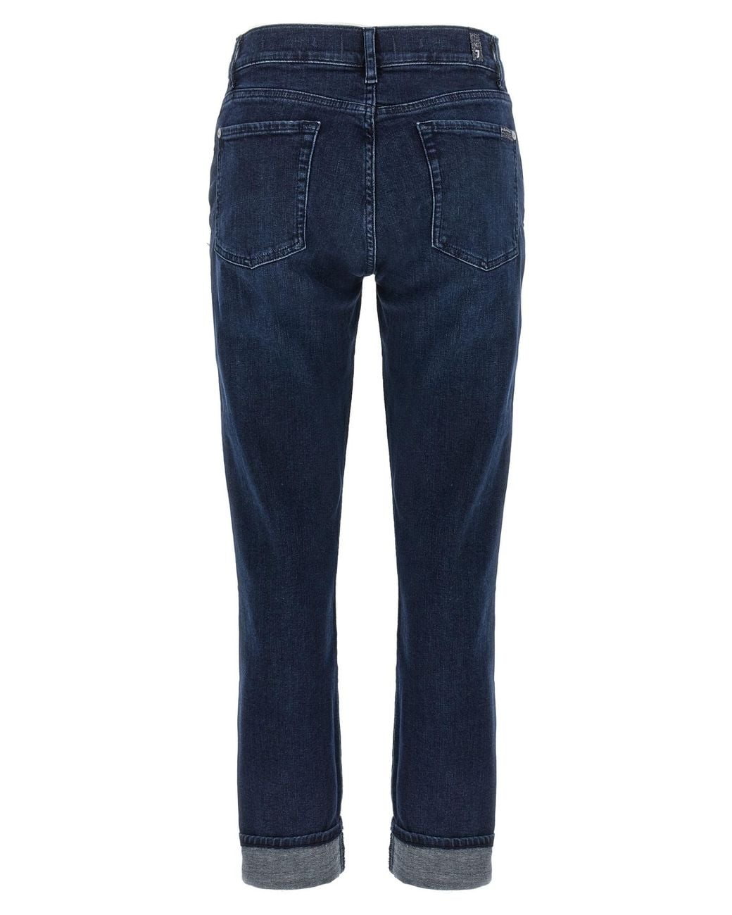 7 For All Mankind Blue Relaxed Skinny Jeans