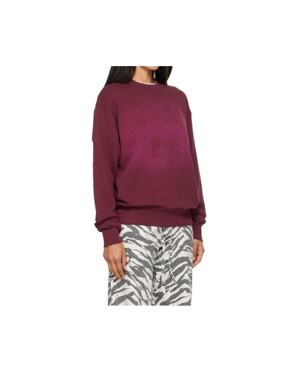 Rag & Bone Red Long-Sleeved Pullover