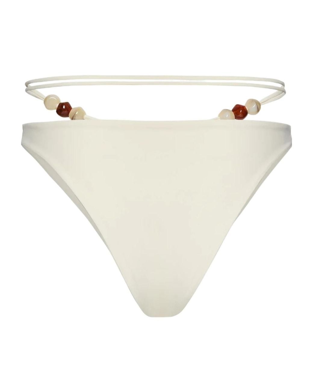 Magda Butrym White Strappy Swim Briefs