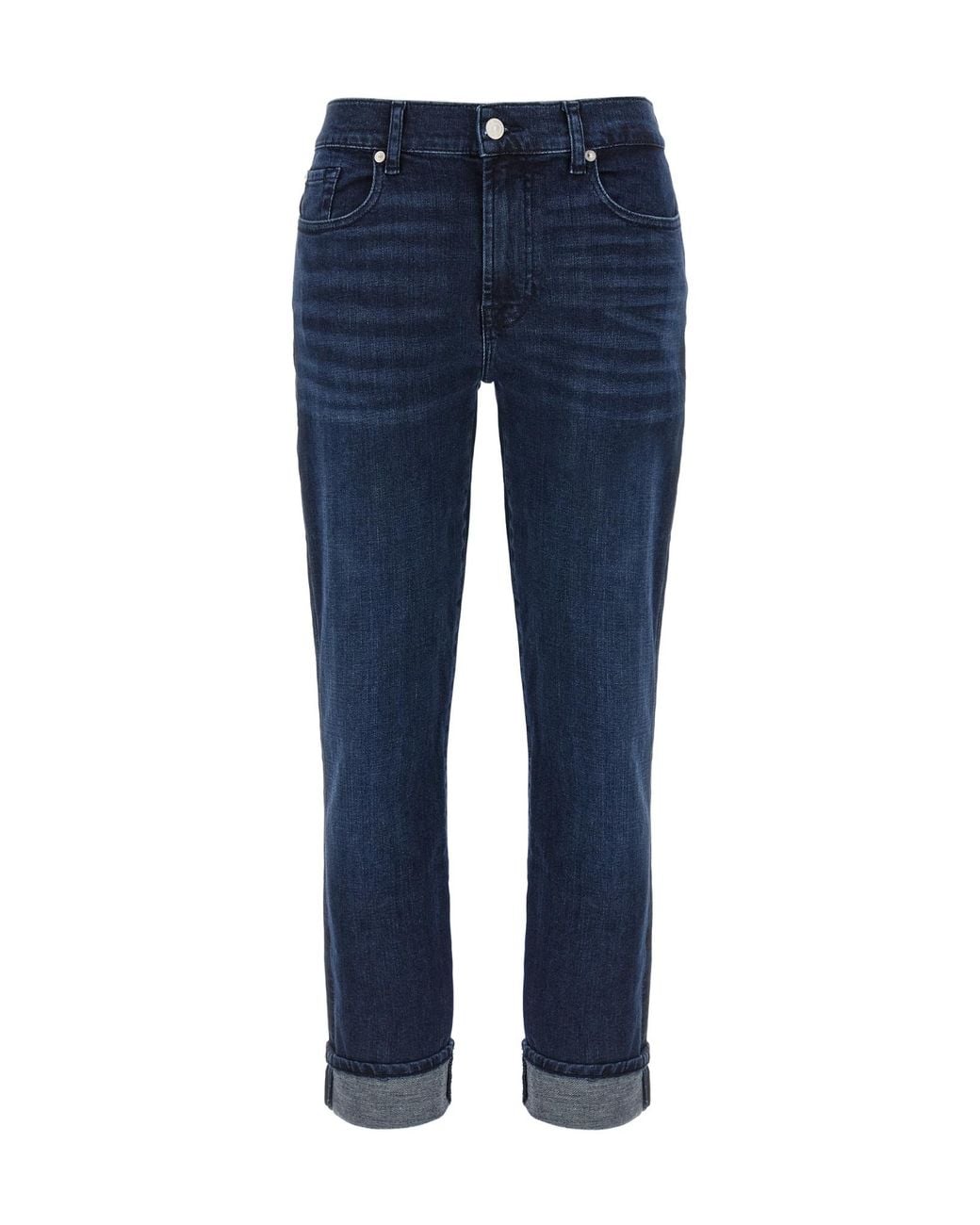 7 For All Mankind Blue Relaxed Skinny Jeans