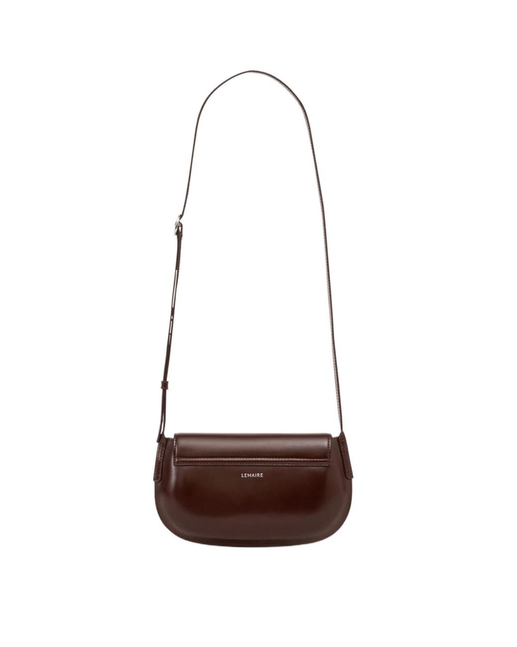 Lemaire White Belly Leather Crossbody Bag for men