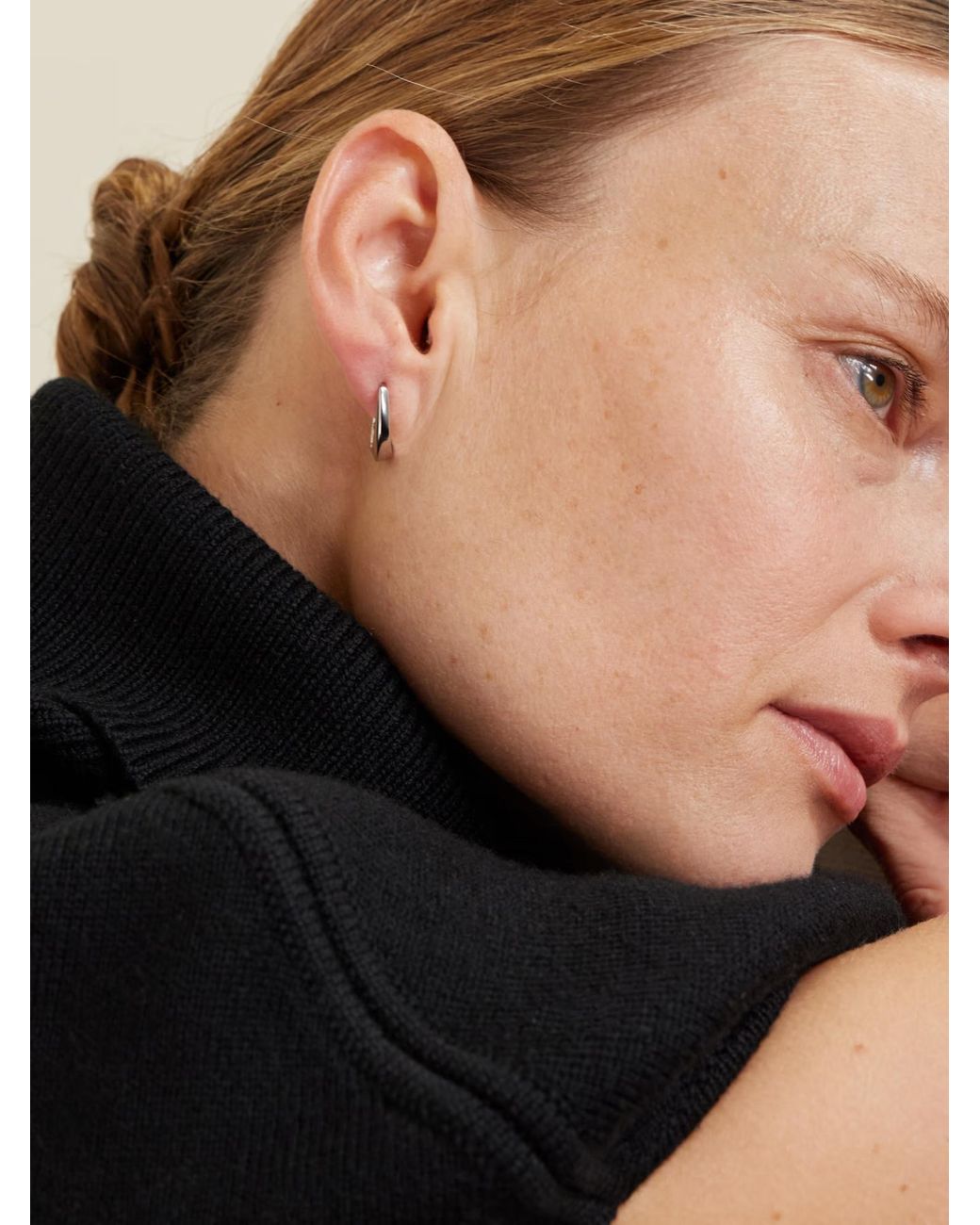 Jil Sander Metallic Hoop Earrings