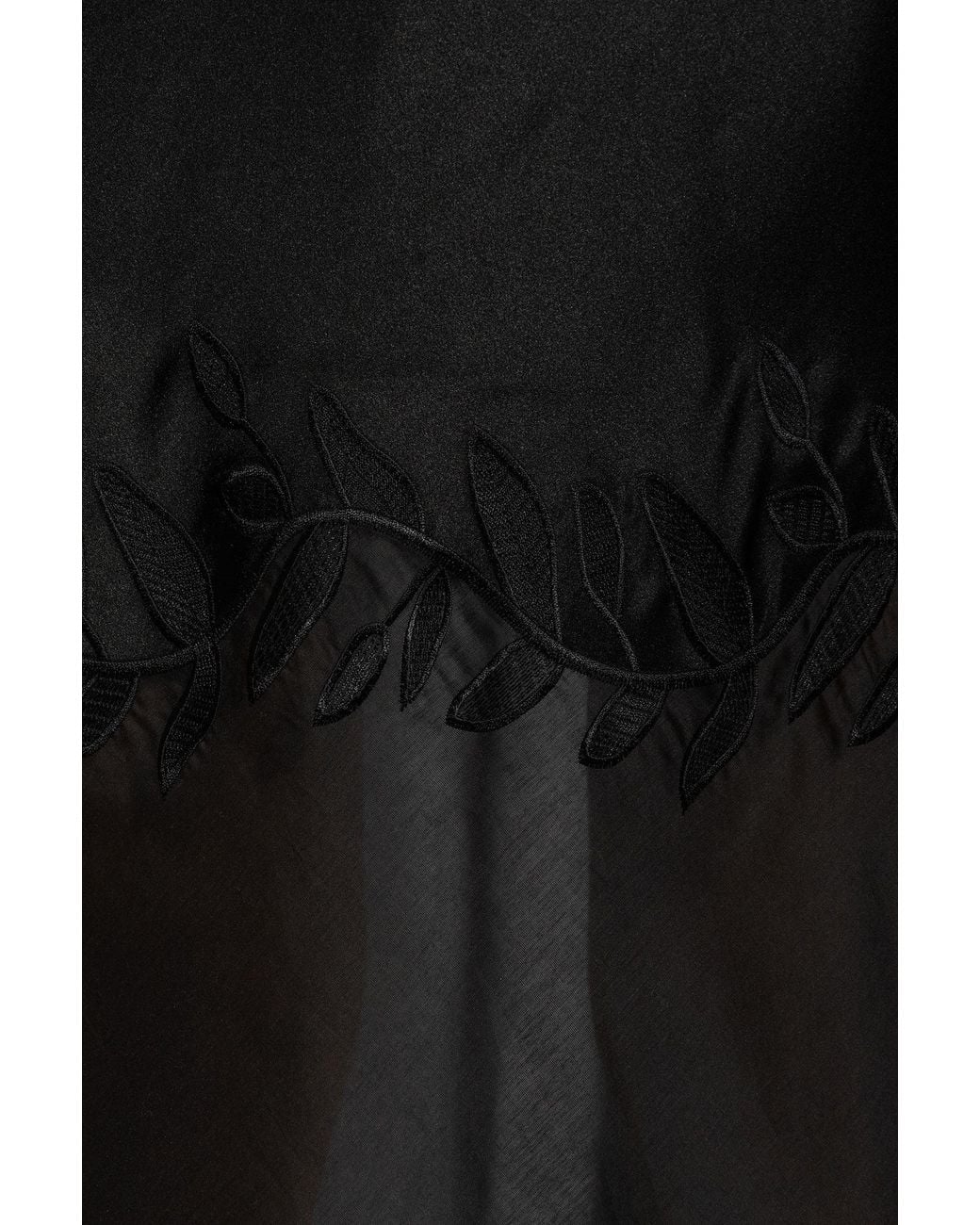 By Malene Birger Black Angelina Embroidered Maxi Skirt