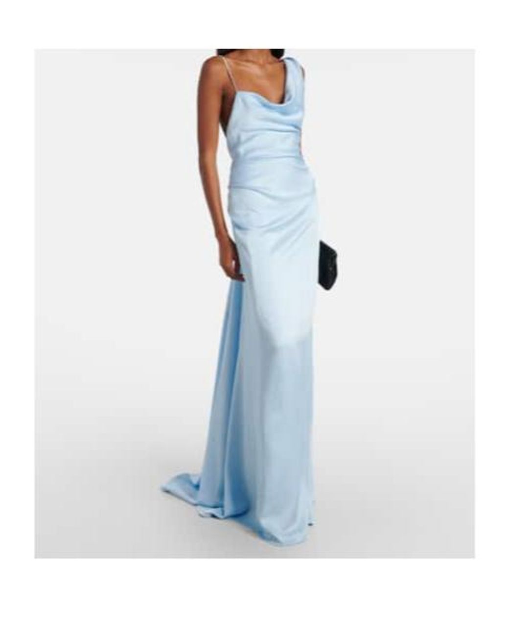 Vivienne Westwood Blue Bridal Minerva Open-Back Satin Gown