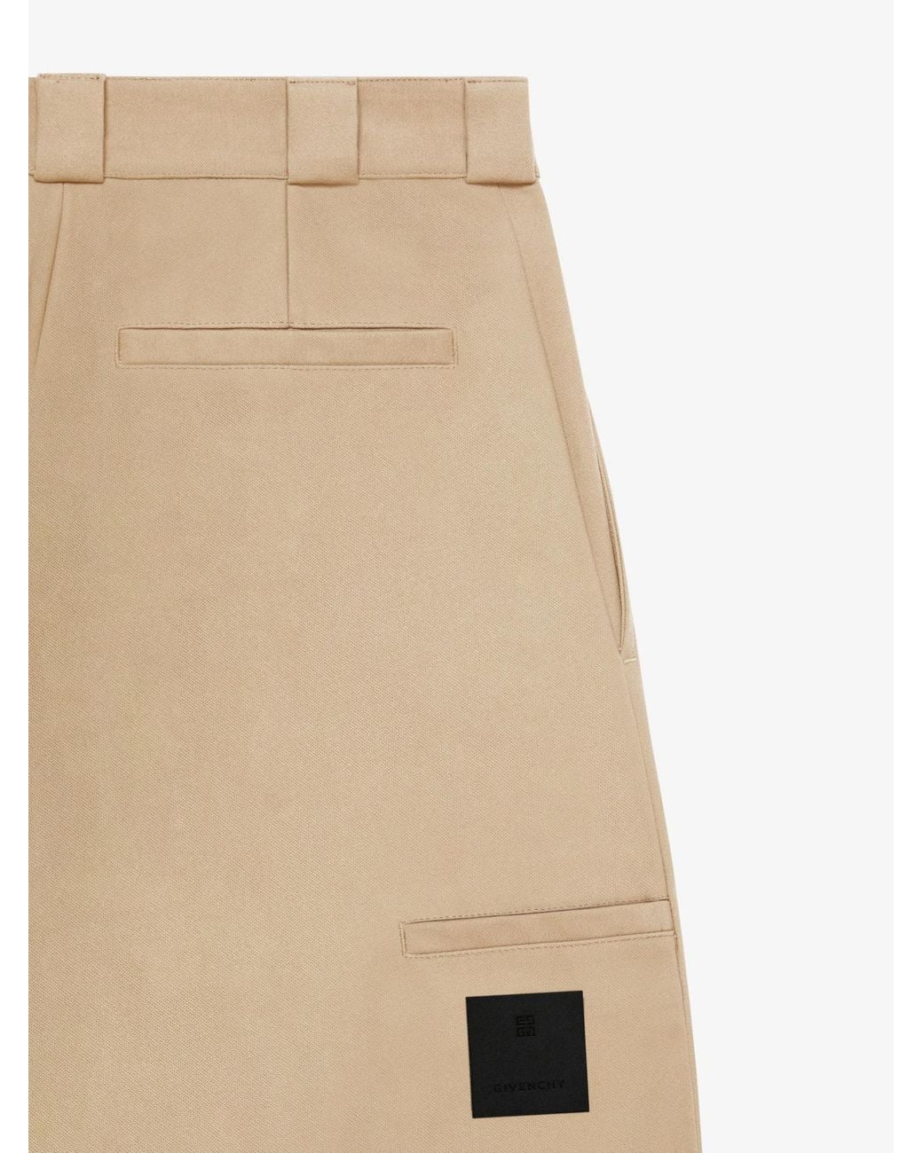 Givenchy Natural Raw Bottom Chino Bermuda Shorts for men