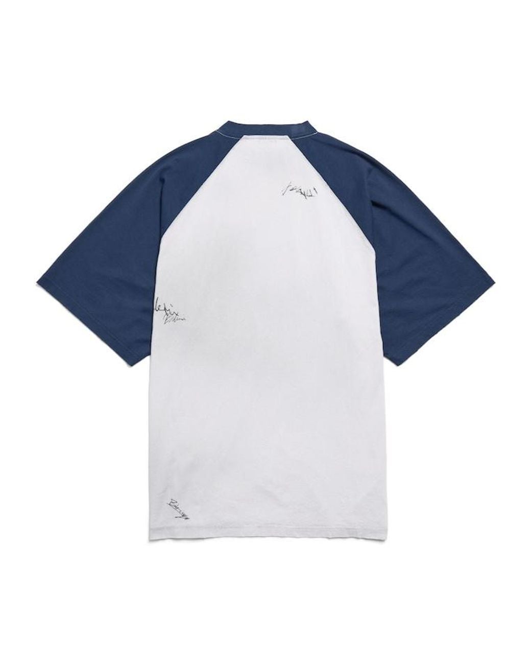 Balenciaga Blue Banana Raglan Oversized T-Shirt for men