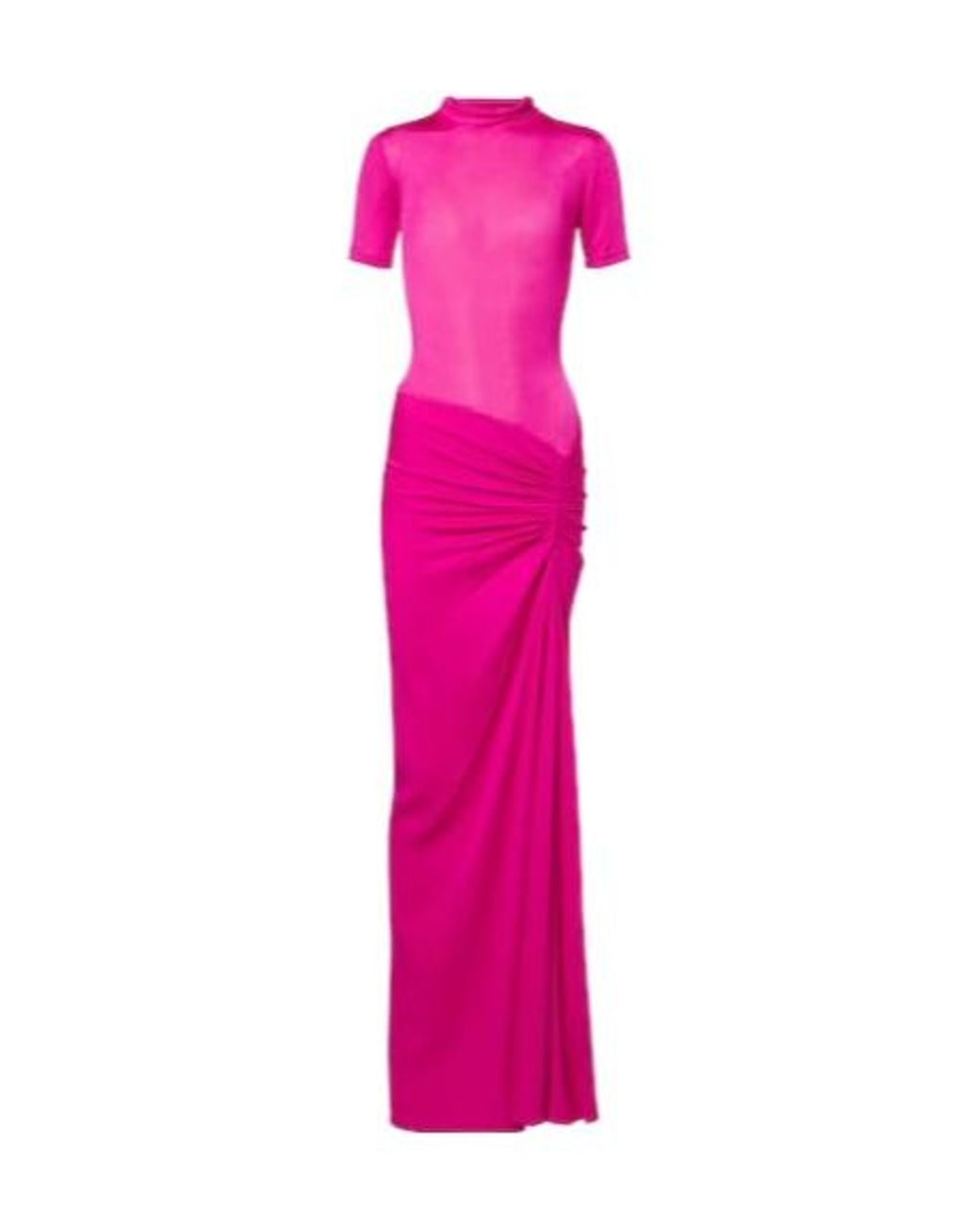 Christopher Esber Pink Fusion Ruched Gown