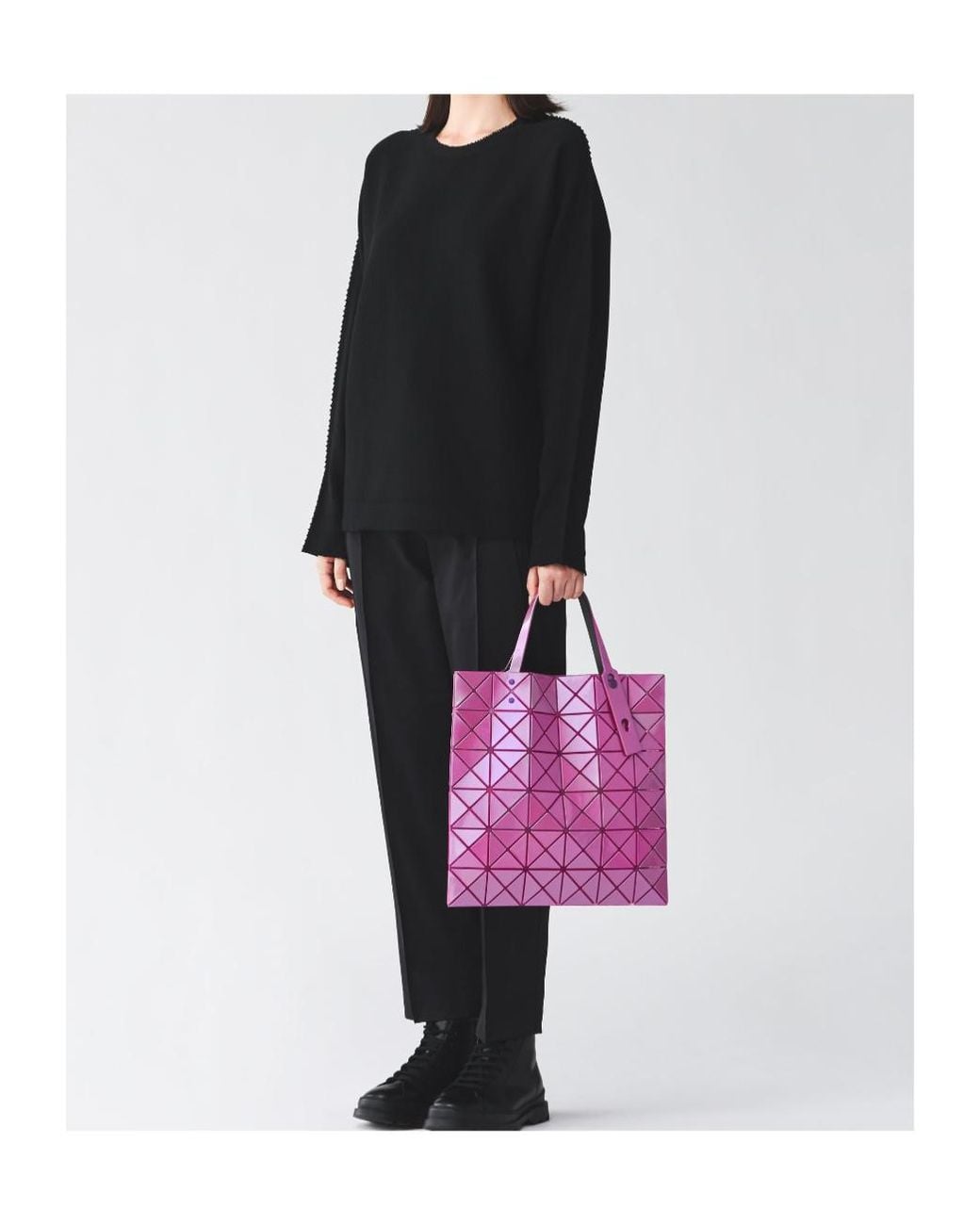 Issey Miyake Pink Prism Tote Bag