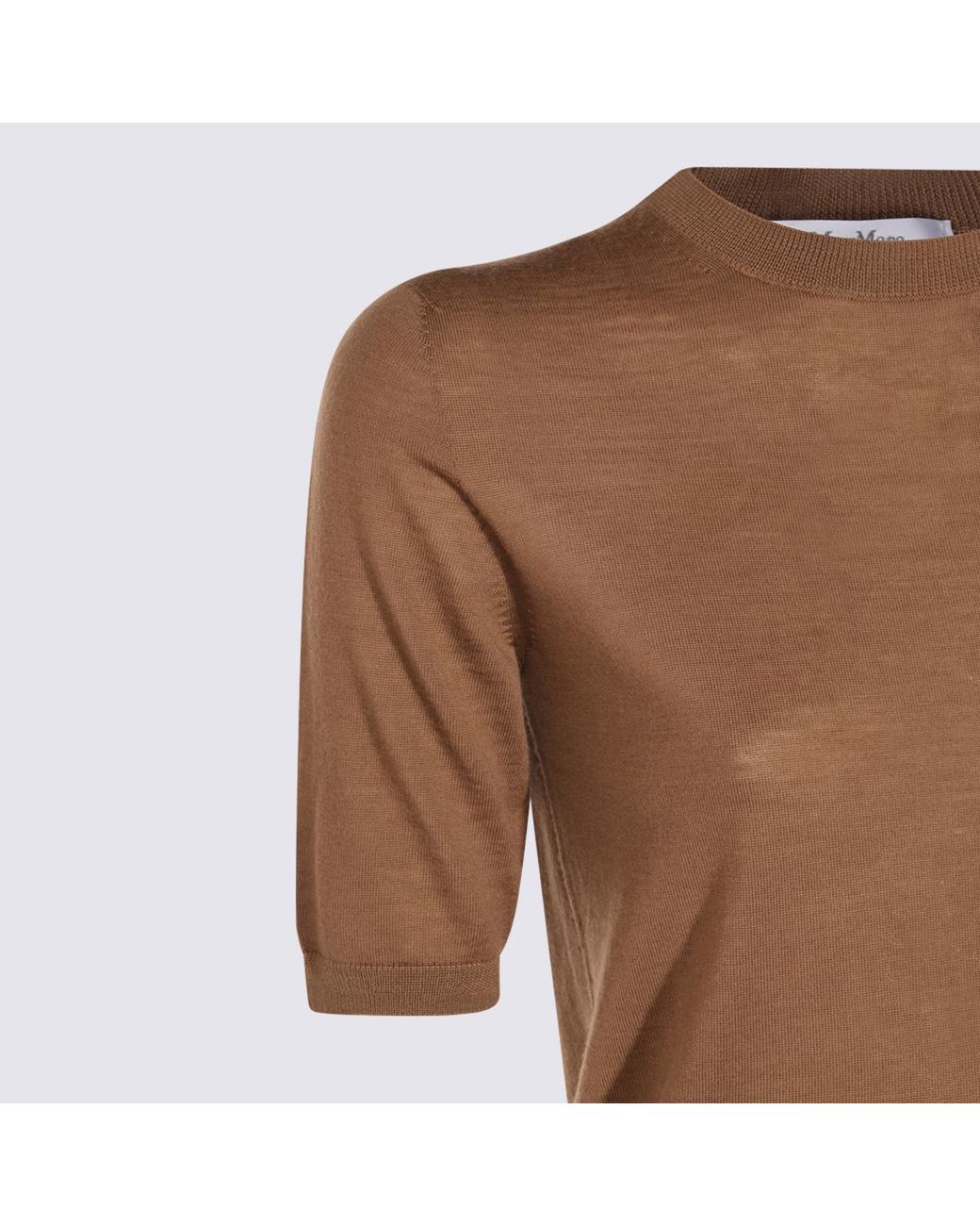 Max Mara Natural Gerico Short-Sleeved Knitted Jumper