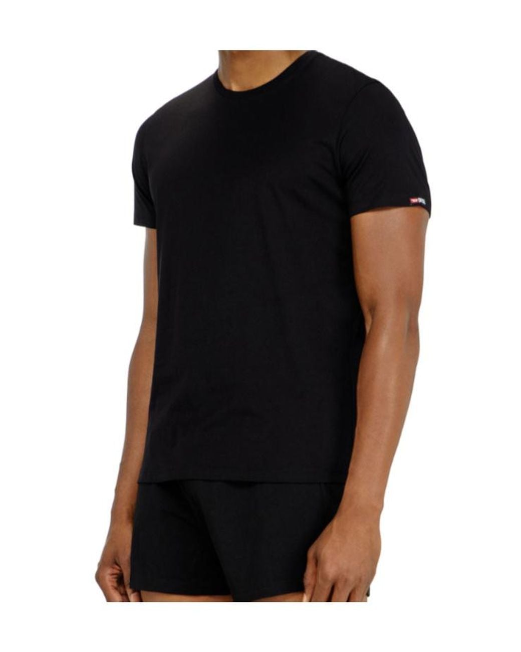 DIESEL Black Set Of 3 T-Shirts for men