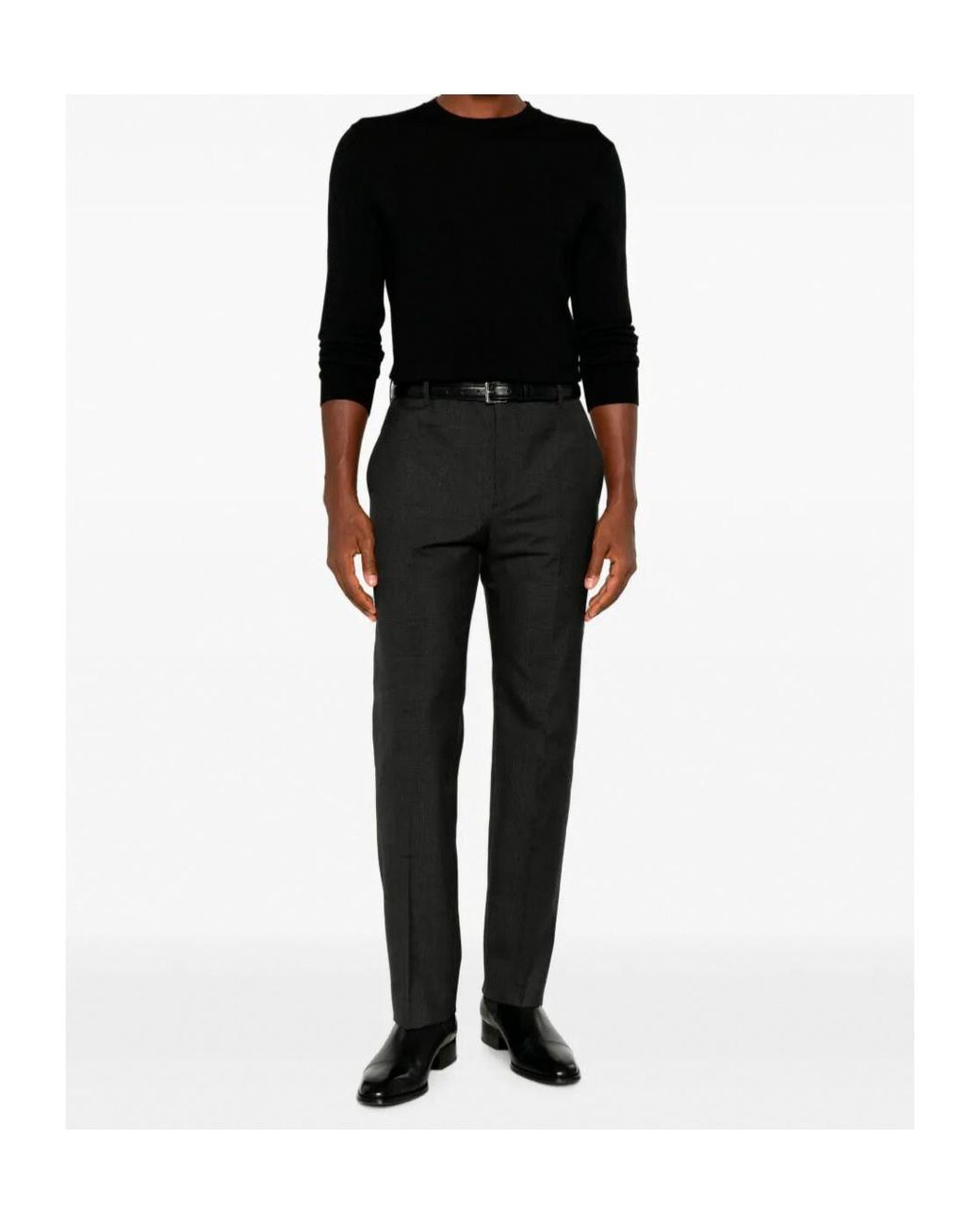 Gucci Black Casual Pants With Belt Loops for men