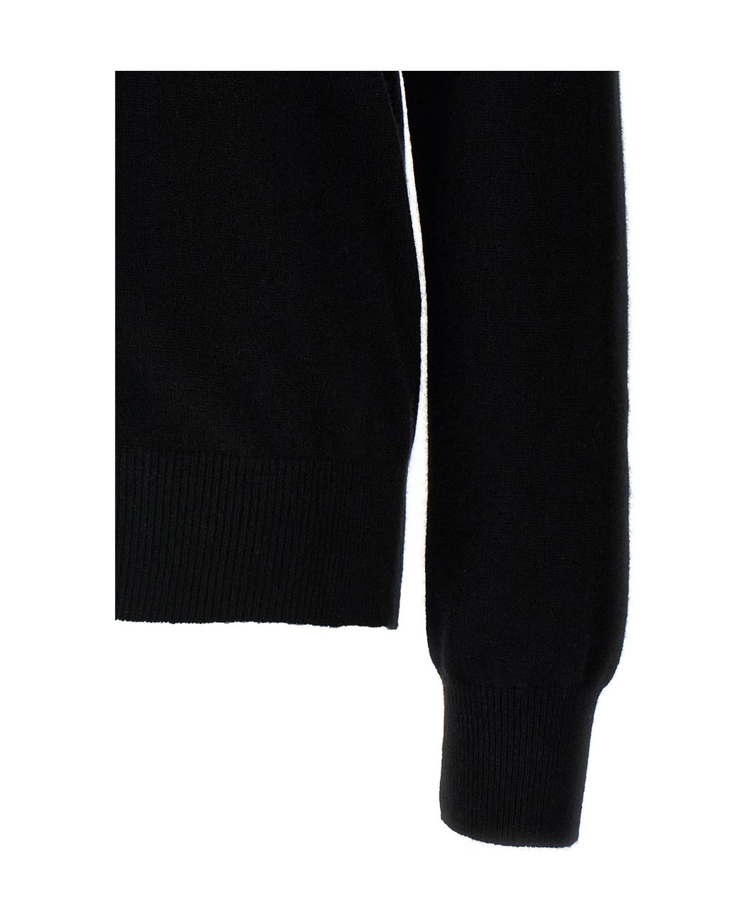COMME DES GARÇONS PLAY Black Button-Closure Wool Cardigan With Logo Patch
