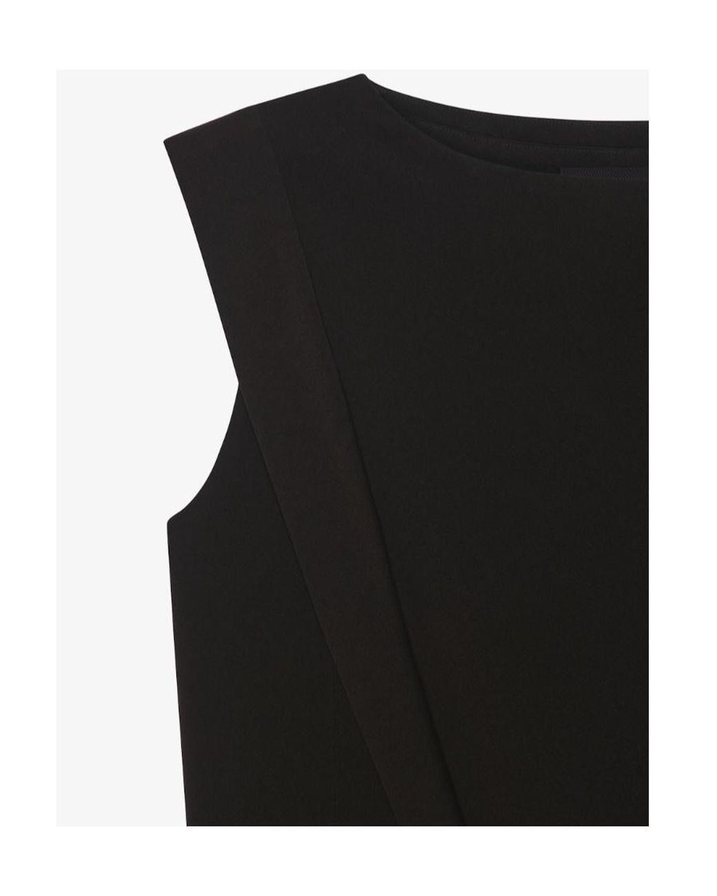 Givenchy Black Crepe Sleeveless Dress