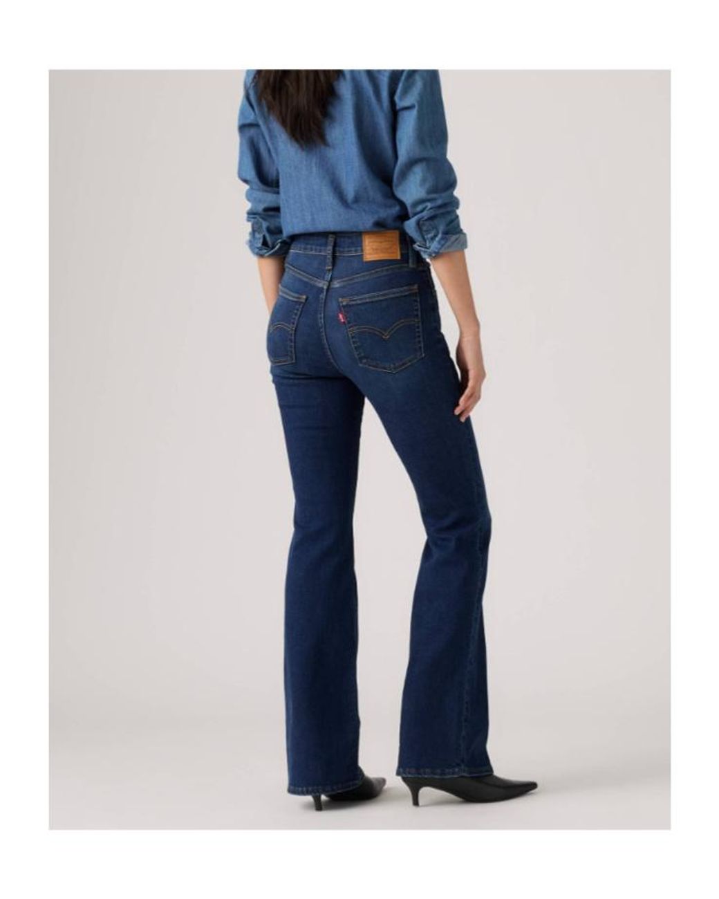 Levi's Blue 726 High-Rise Flare Jeans
