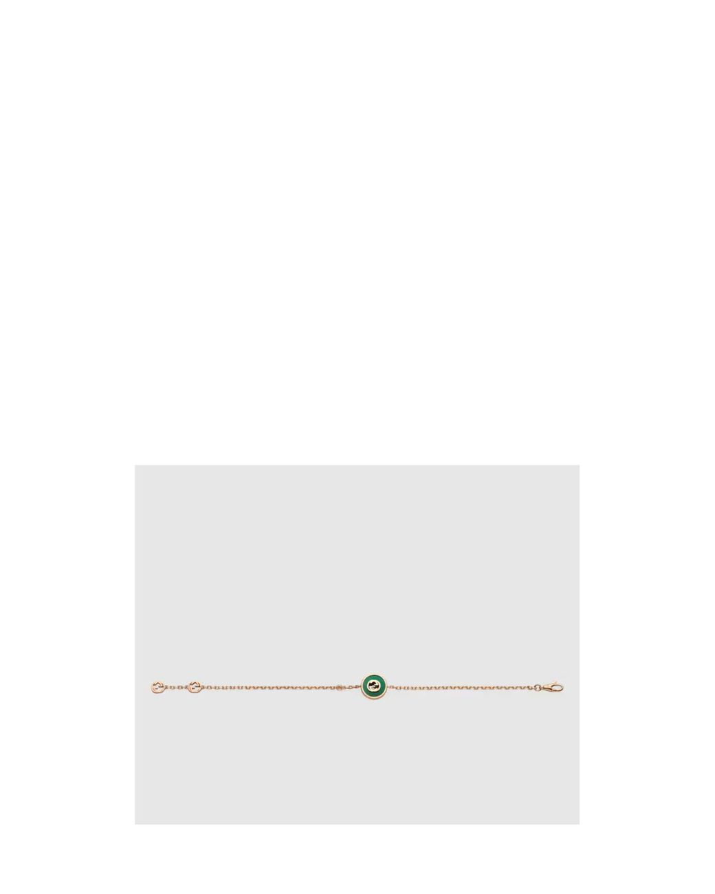 Gucci Metallic Interlocking 18K Chain Bracelet for men