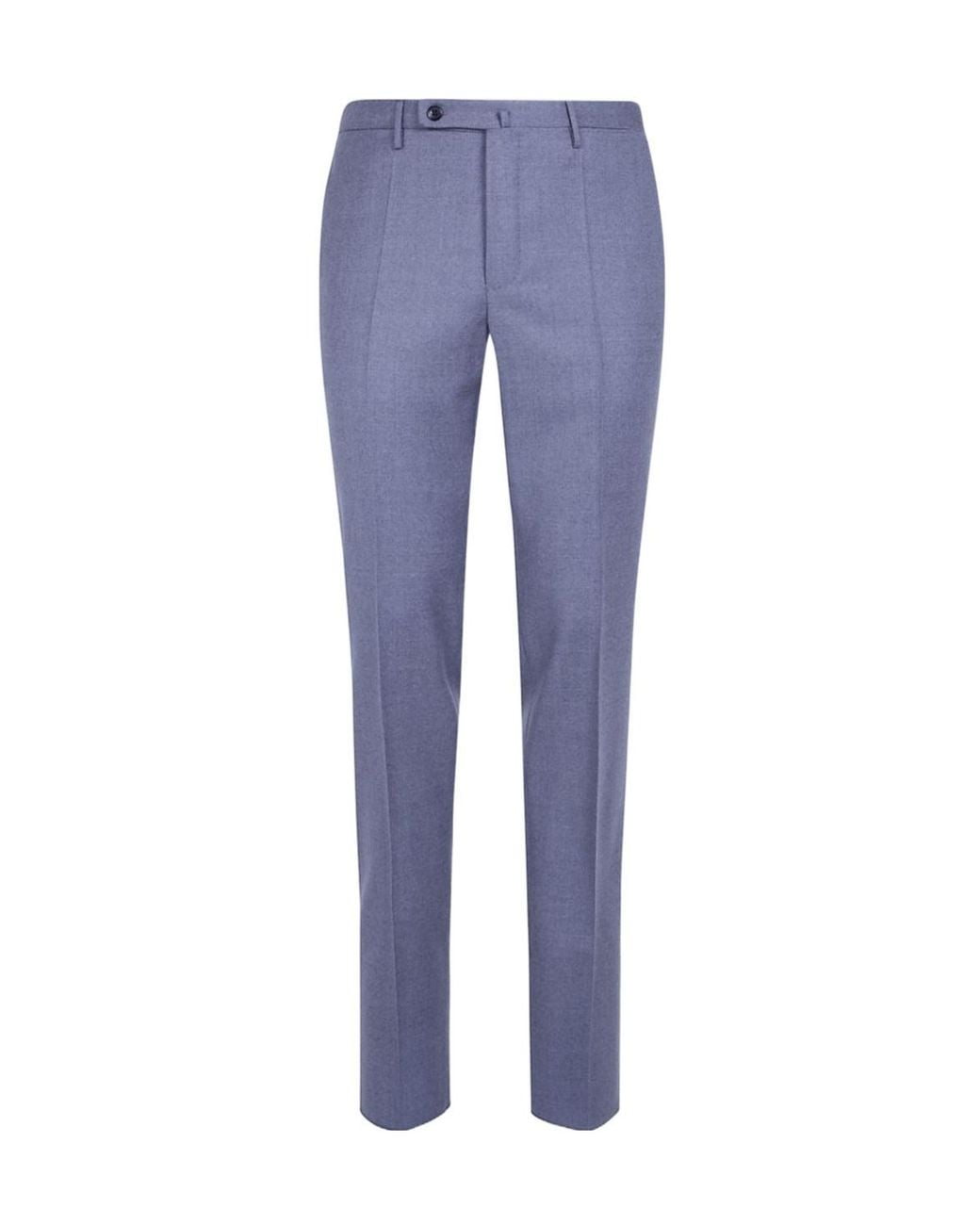 Incotex Blue Wool Chino Trousers for men