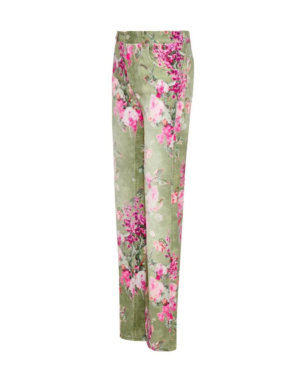 Blumarine Multicolor Printed Casual Pants