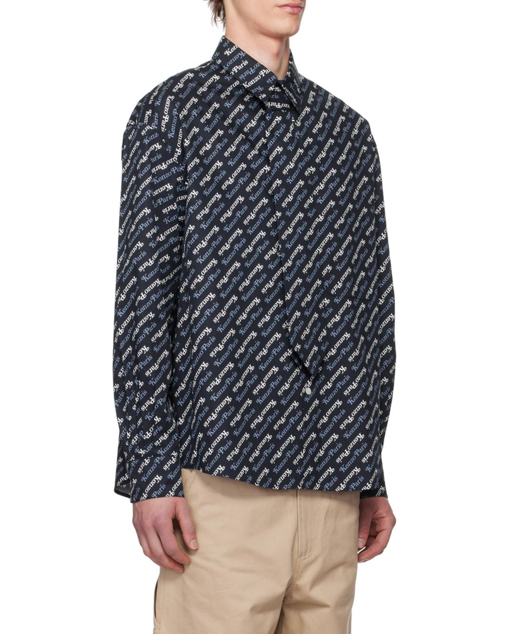 KENZO Blue By Verdy Allover Logo Printed Shirt for men