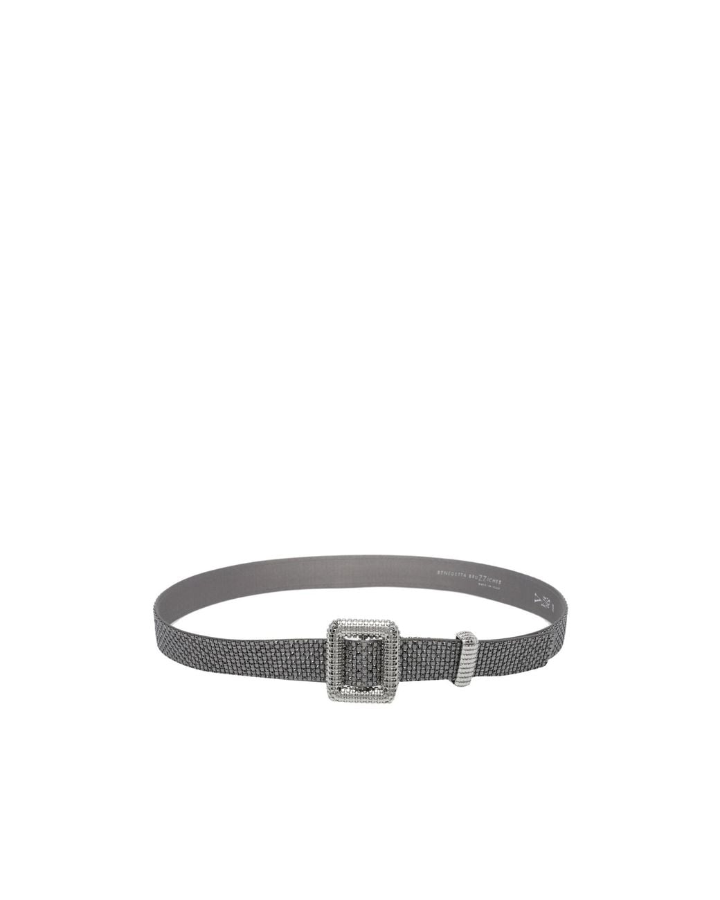 Benedetta Bruzziches White Venus Crystal Buckle Belt