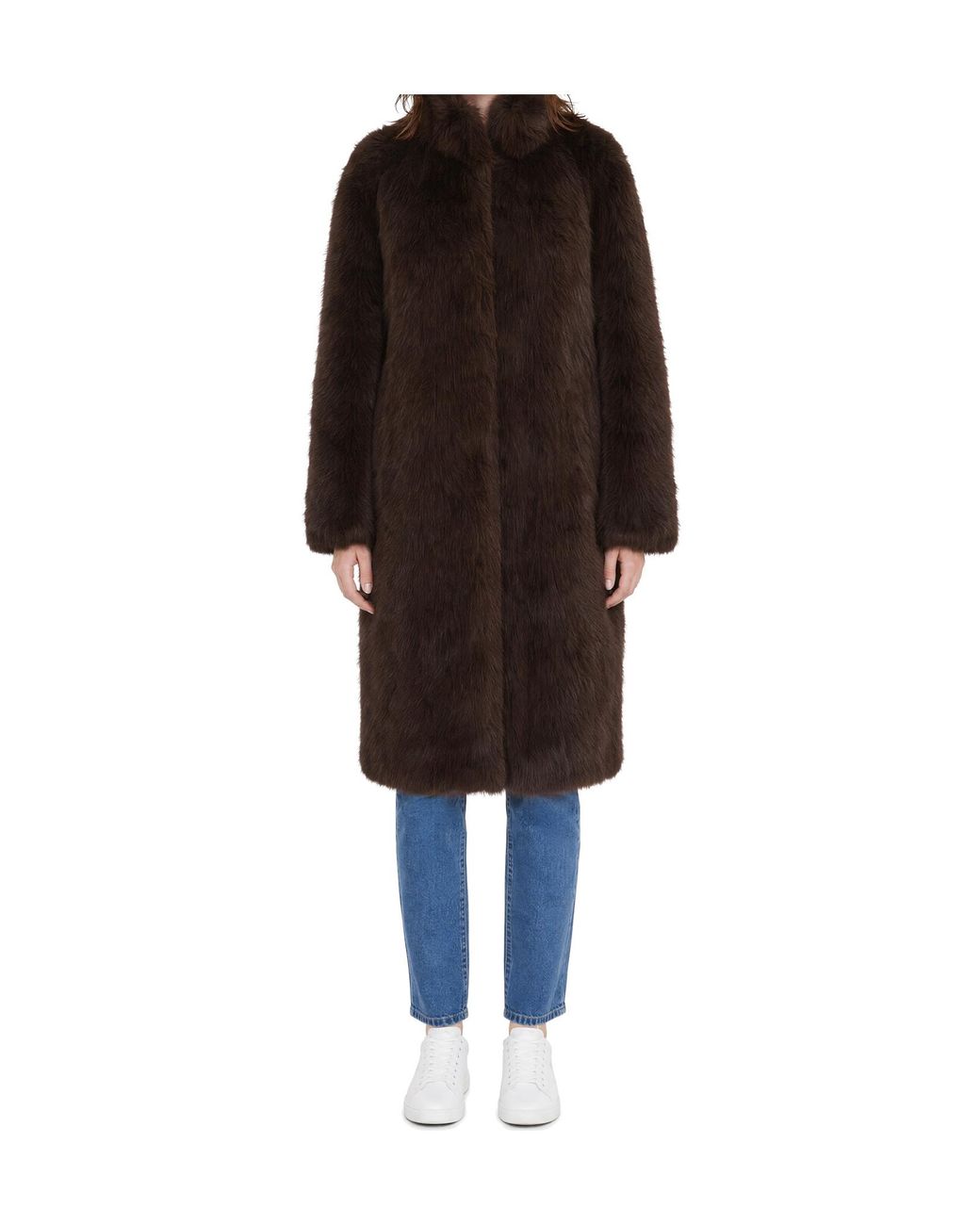 Liu Jo Brown High Neck Coat