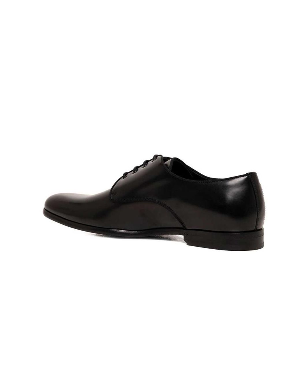 Dolce & Gabbana Black Raffaello Lace-Up Derby Shoes for men