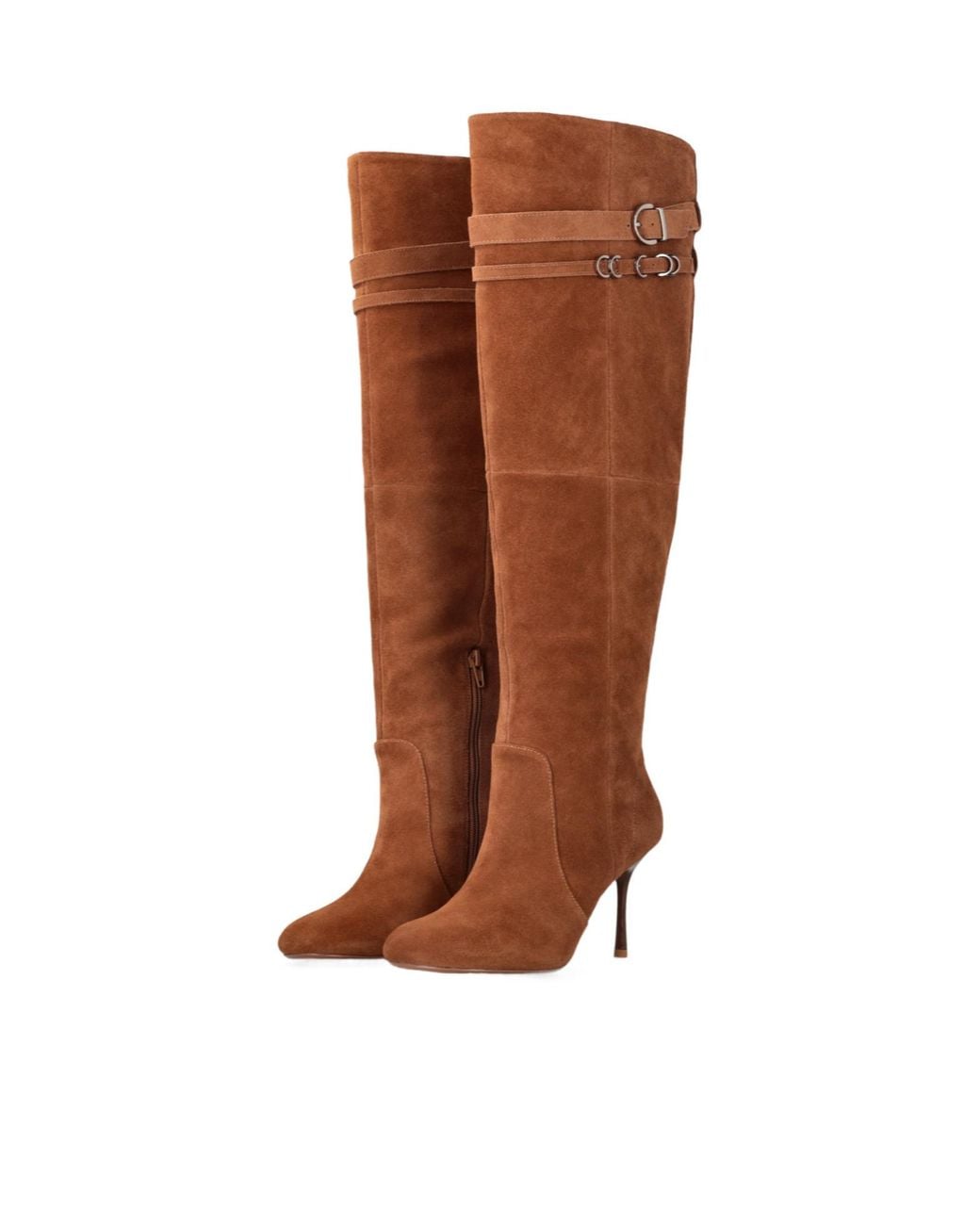 Pinko Brown Suede Boots
