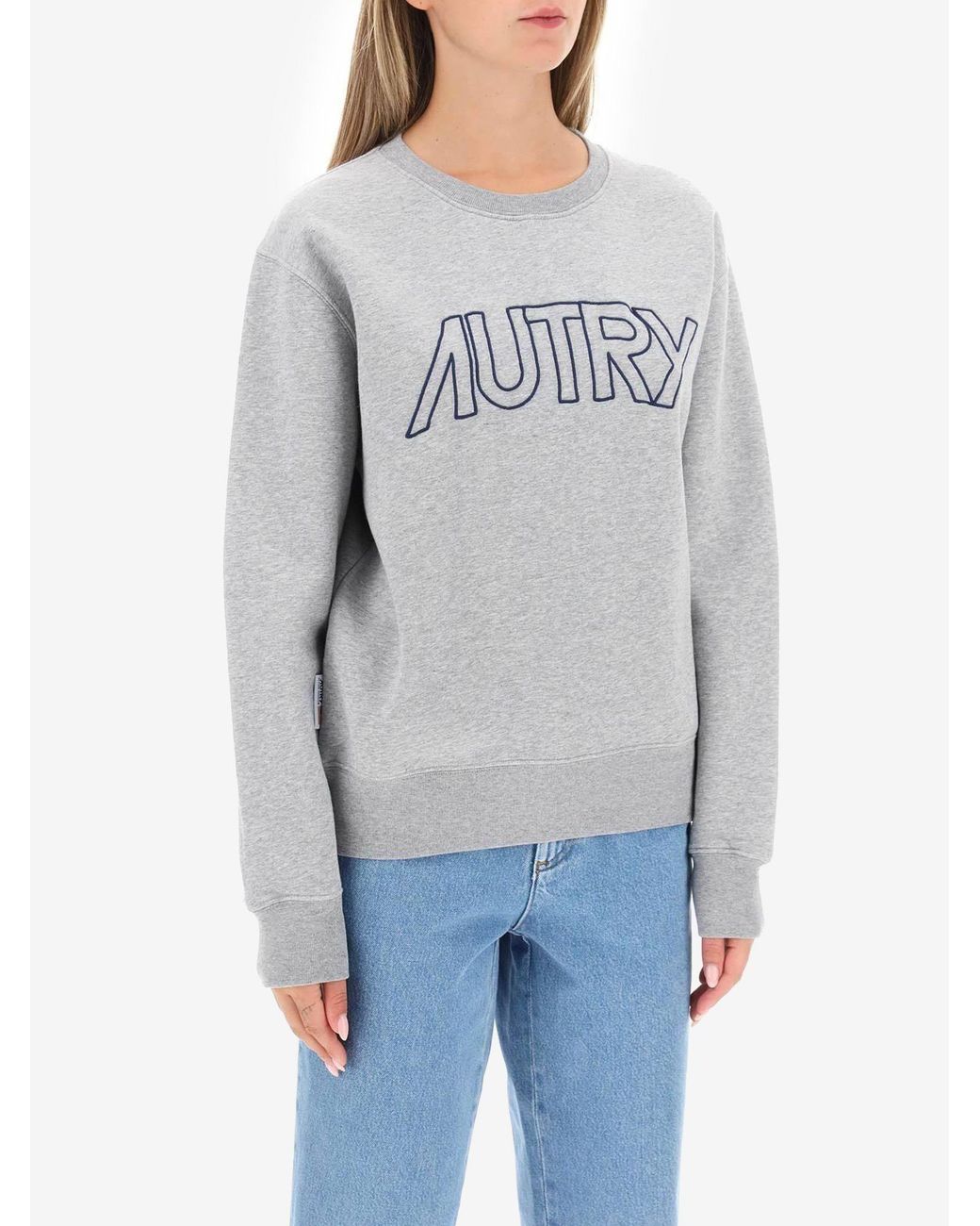 Autry Gray Round-Necked Sweater