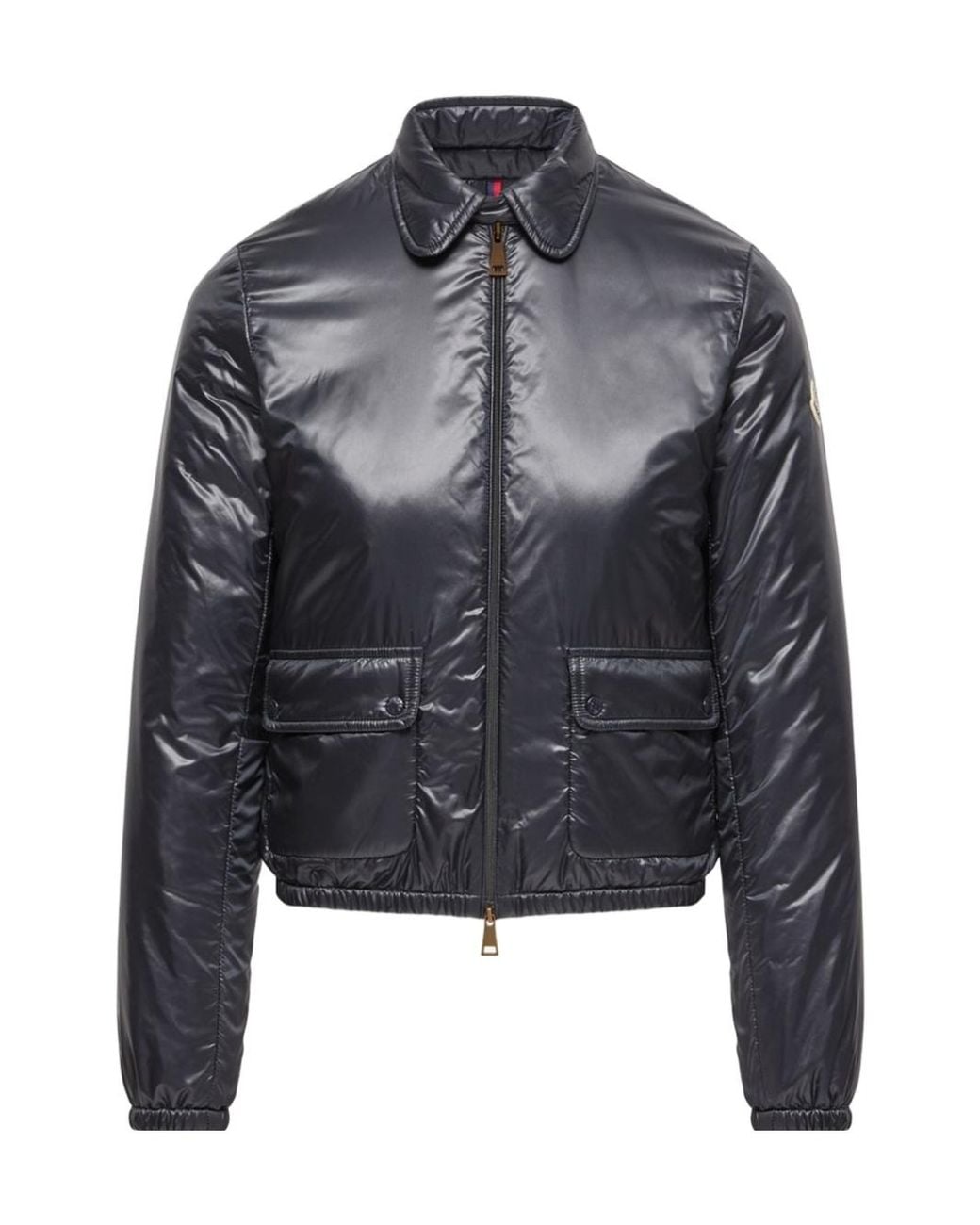 Moncler Gray Lanset Zip-Up Shirt Jacket