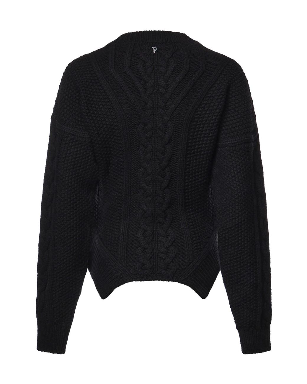 Dondup Black Cable Knit Knitted Sweater