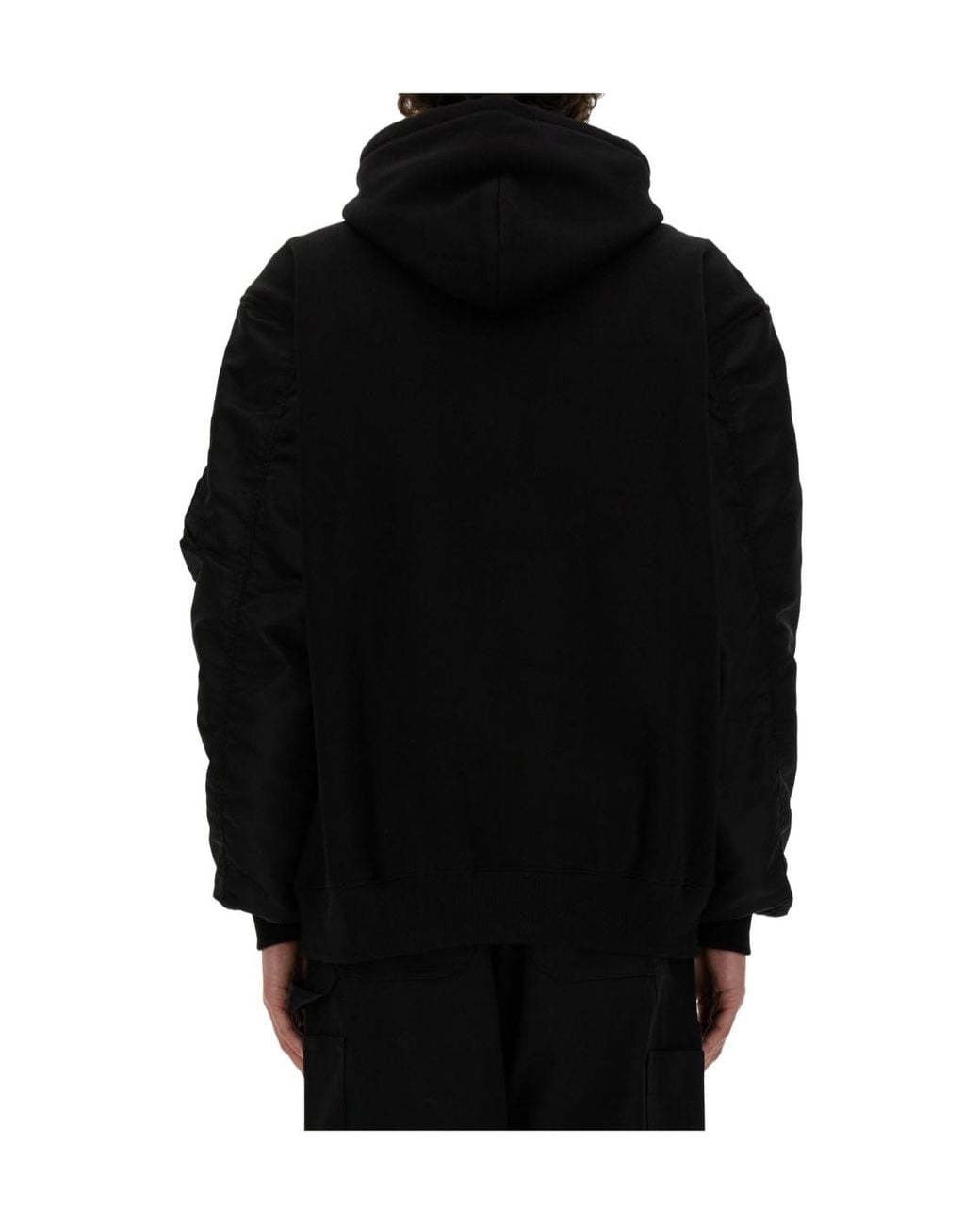 Junya Watanabe Black X Carhartt Oversized Fit Drawstring Hoodie for men