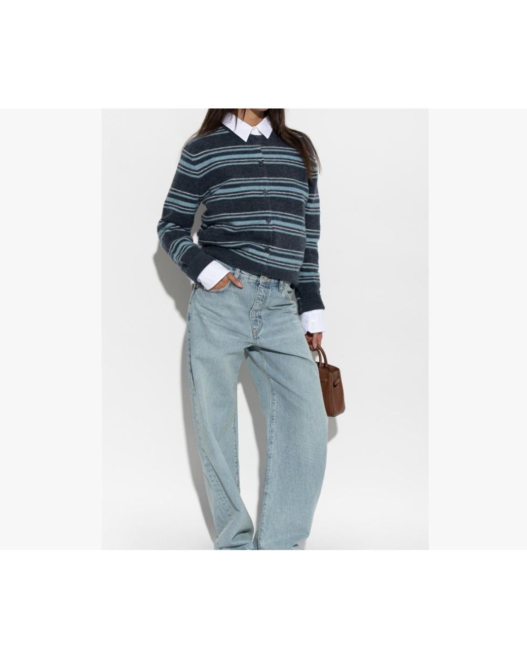 Samsøe & Samsøe Blue Samsøe Samsøe Nor Striped Cardigan