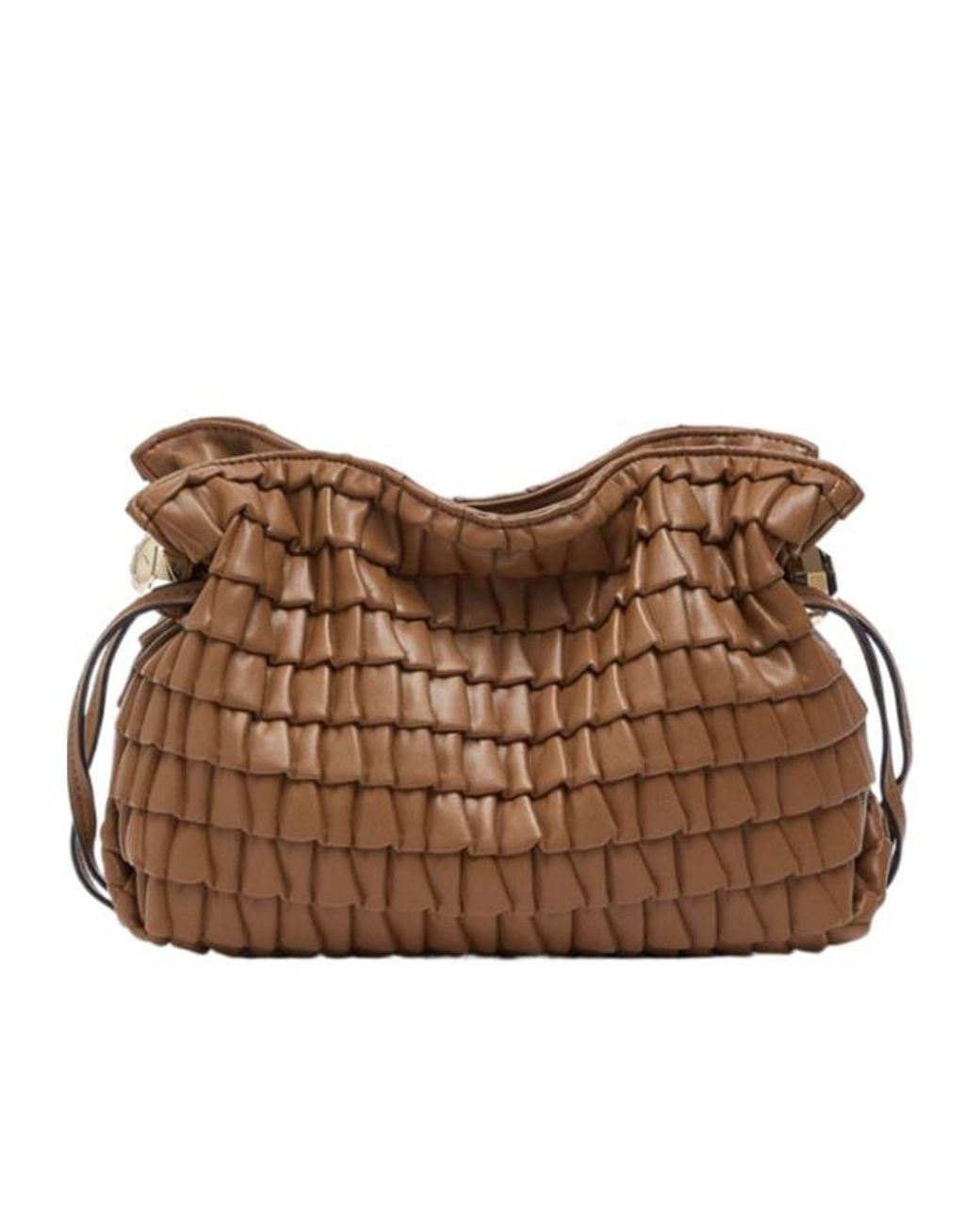 Liu Jo Brown Woven Hobo Shoulder Bag