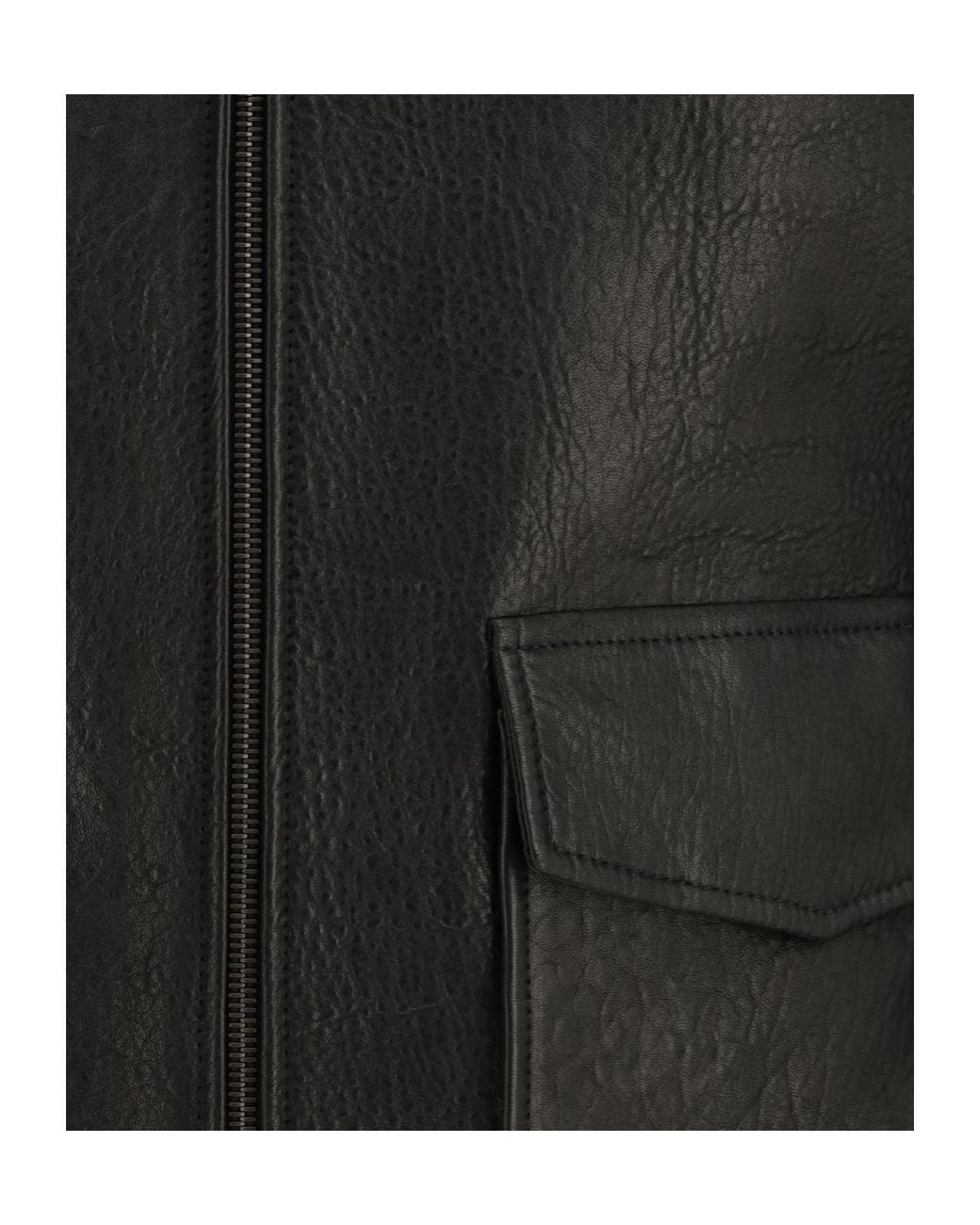 Saint Laurent Black Zip-Up Short Jacket for men