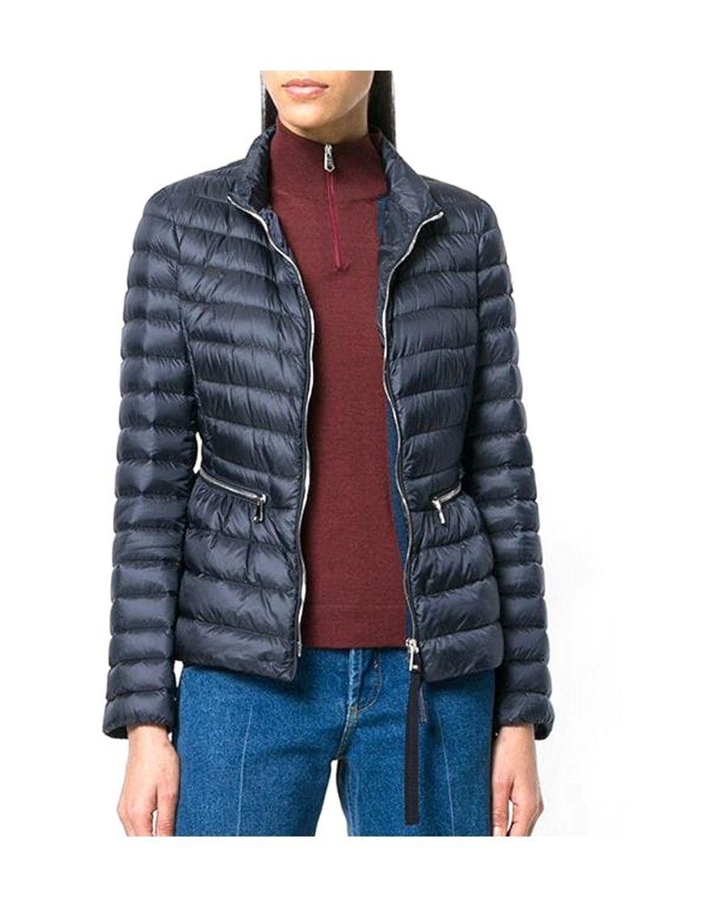 Moncler Blue Dark Logo Down Jacket