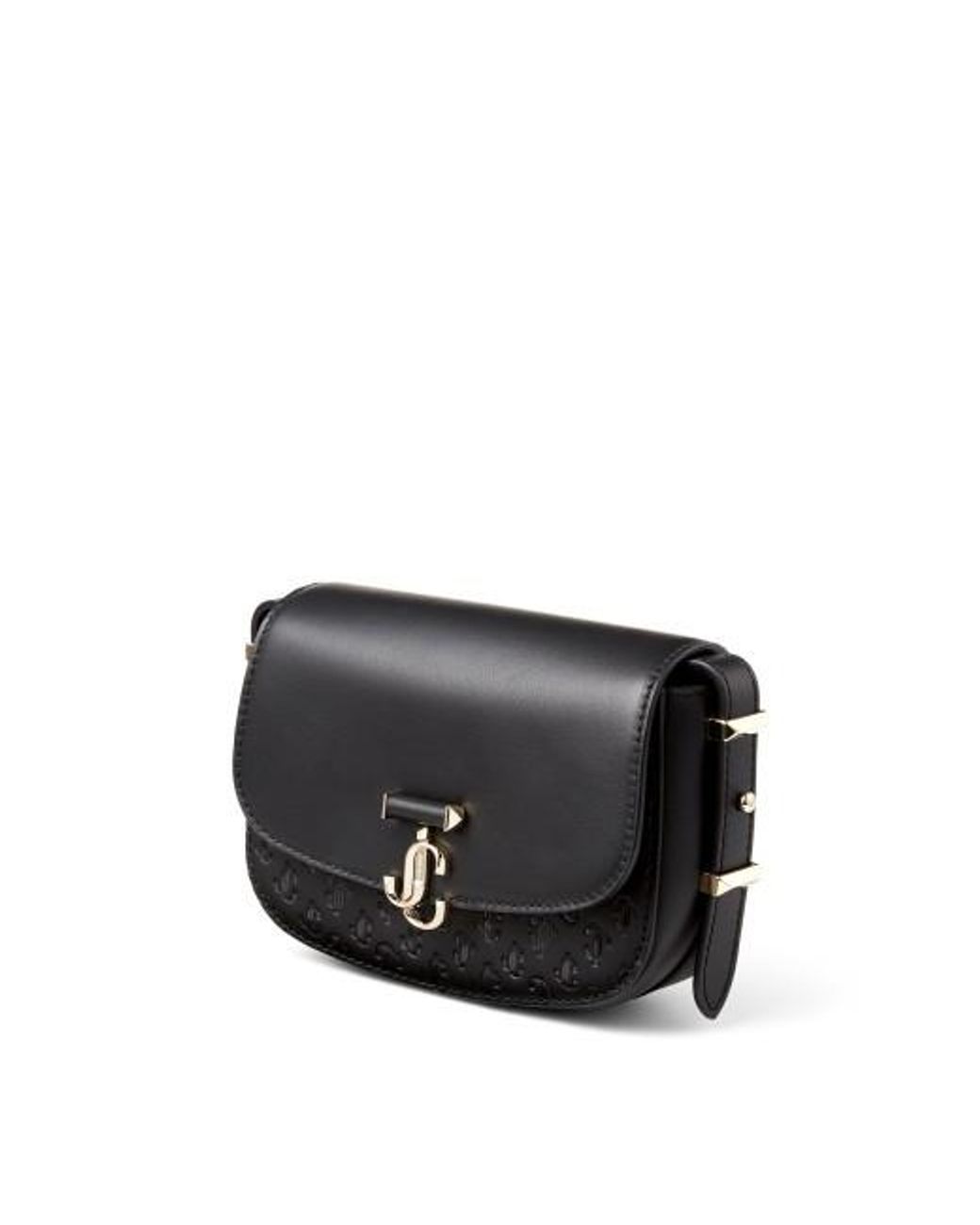 Jimmy Choo Black Logo Small Crossbody Bag