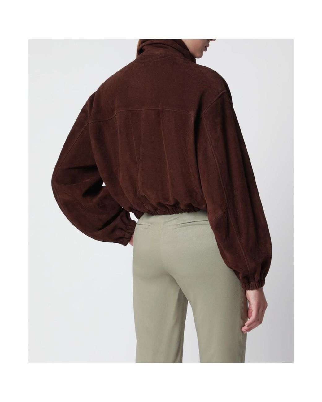 Nour Hammour Red Bomber Jacket