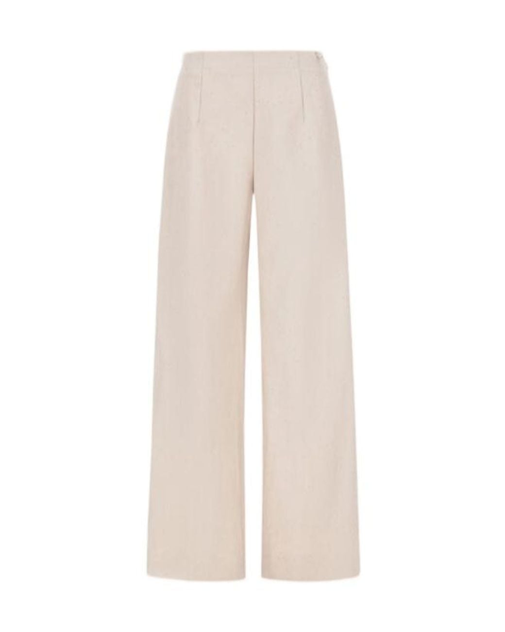 Herno White Logo-Plaque Trousers