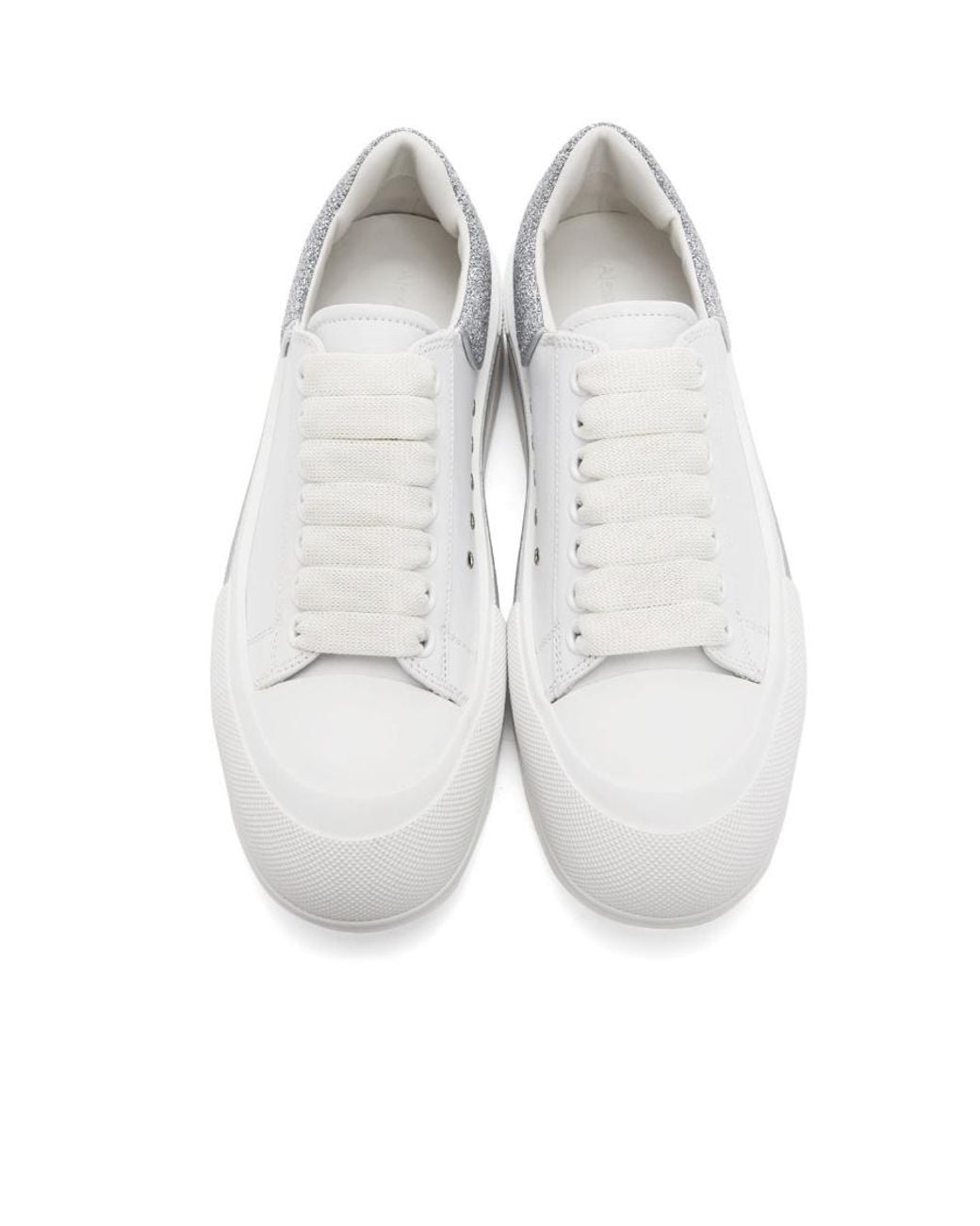 McQueen White Oversized Low-Top Sneakers for men