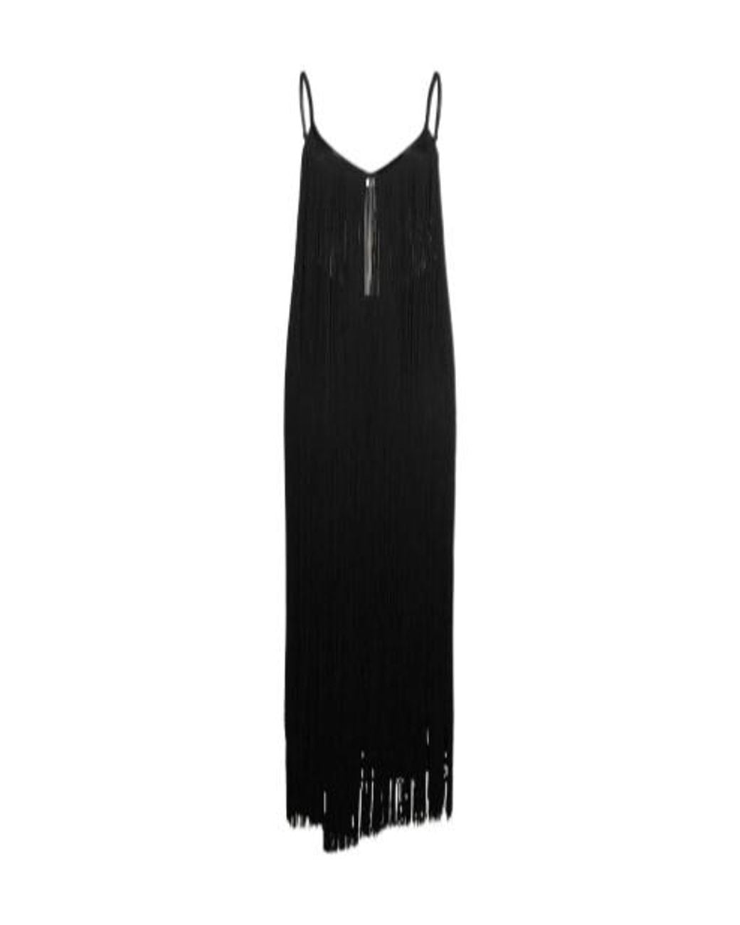 Alexander Wang Black Tassel Mesh Dress