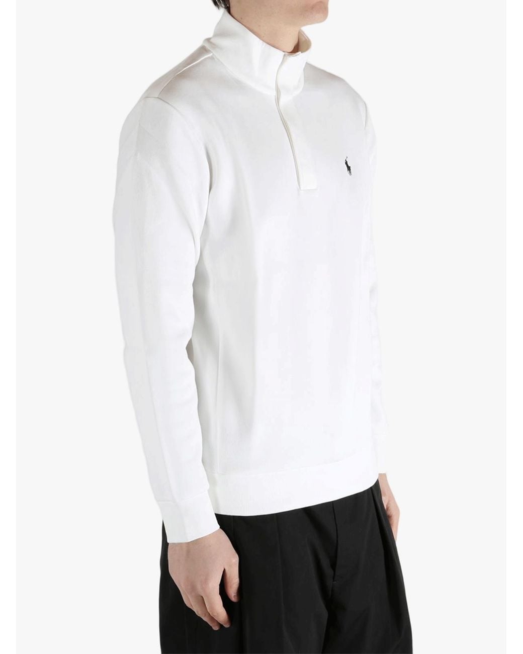 Polo Ralph Lauren White Zip-Fastening Sweatshirt for men