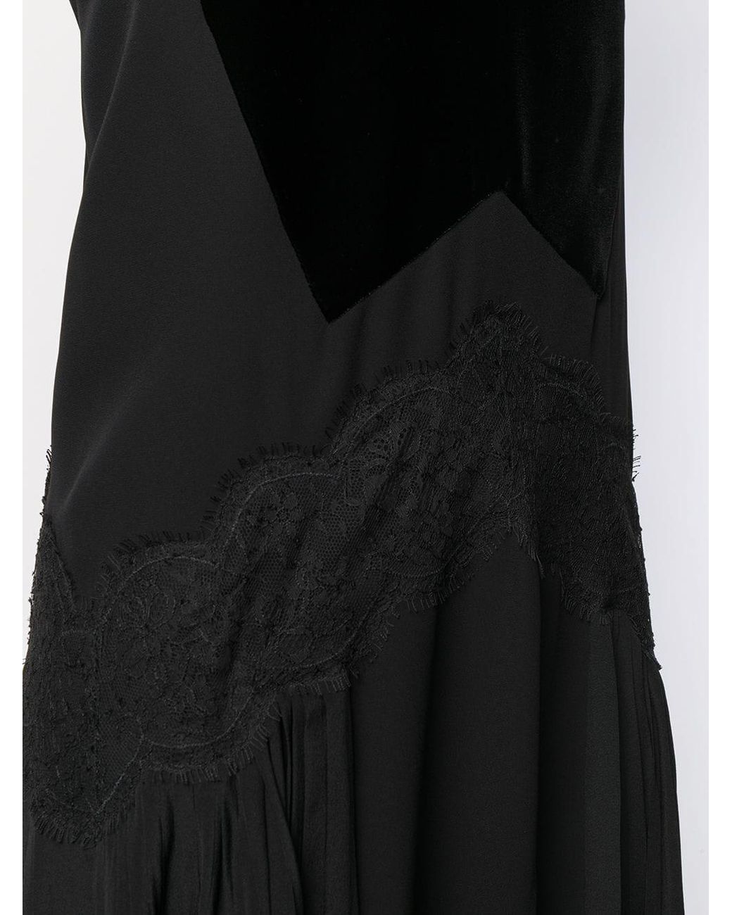 Givenchy Black Sleeveless Flared Dress
