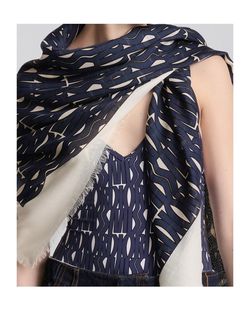 Dior Blue Miss Allover Shawl